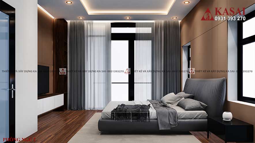Thiết kế nội thất phòng ngủ sang trọng hiện đại