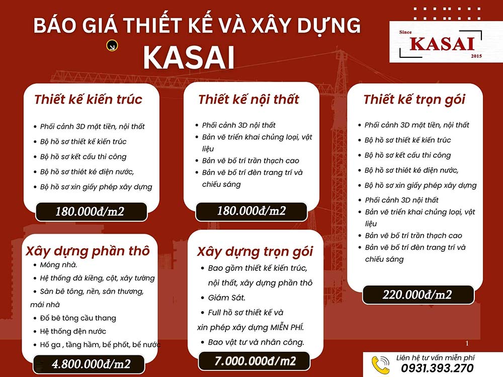 Báo giá KASAI 2026