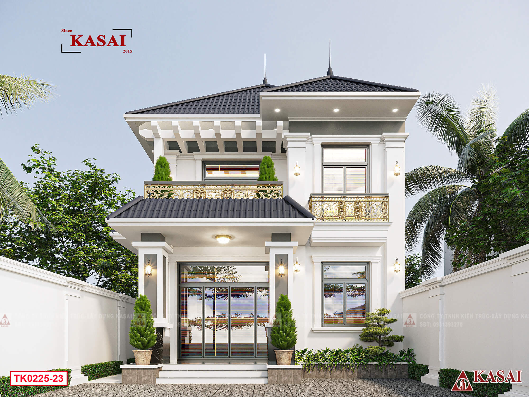 Biệt thự tân cổ điển mái Nhật