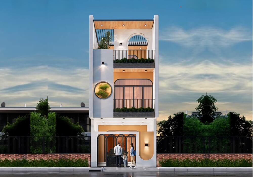 Khám phá mẫu nhà phố 2 tầng 1 tum đẹp giá cực ưu đãi