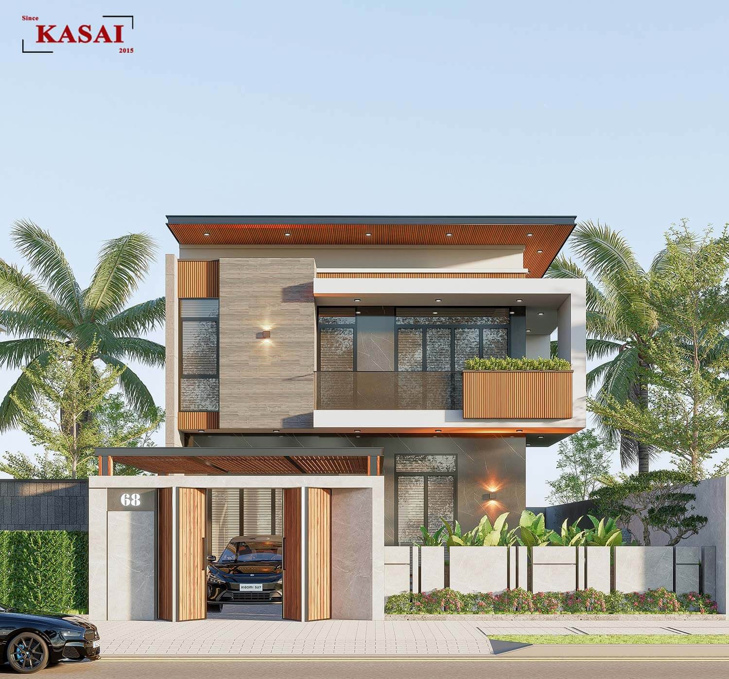 Mẫu nhà phố 2 tầng 10x15m