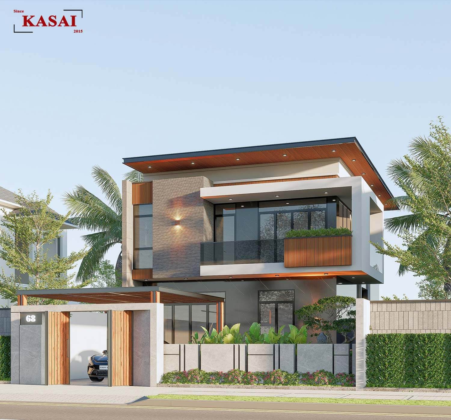 Mẫu nhà phố 2 tầng 10x15m