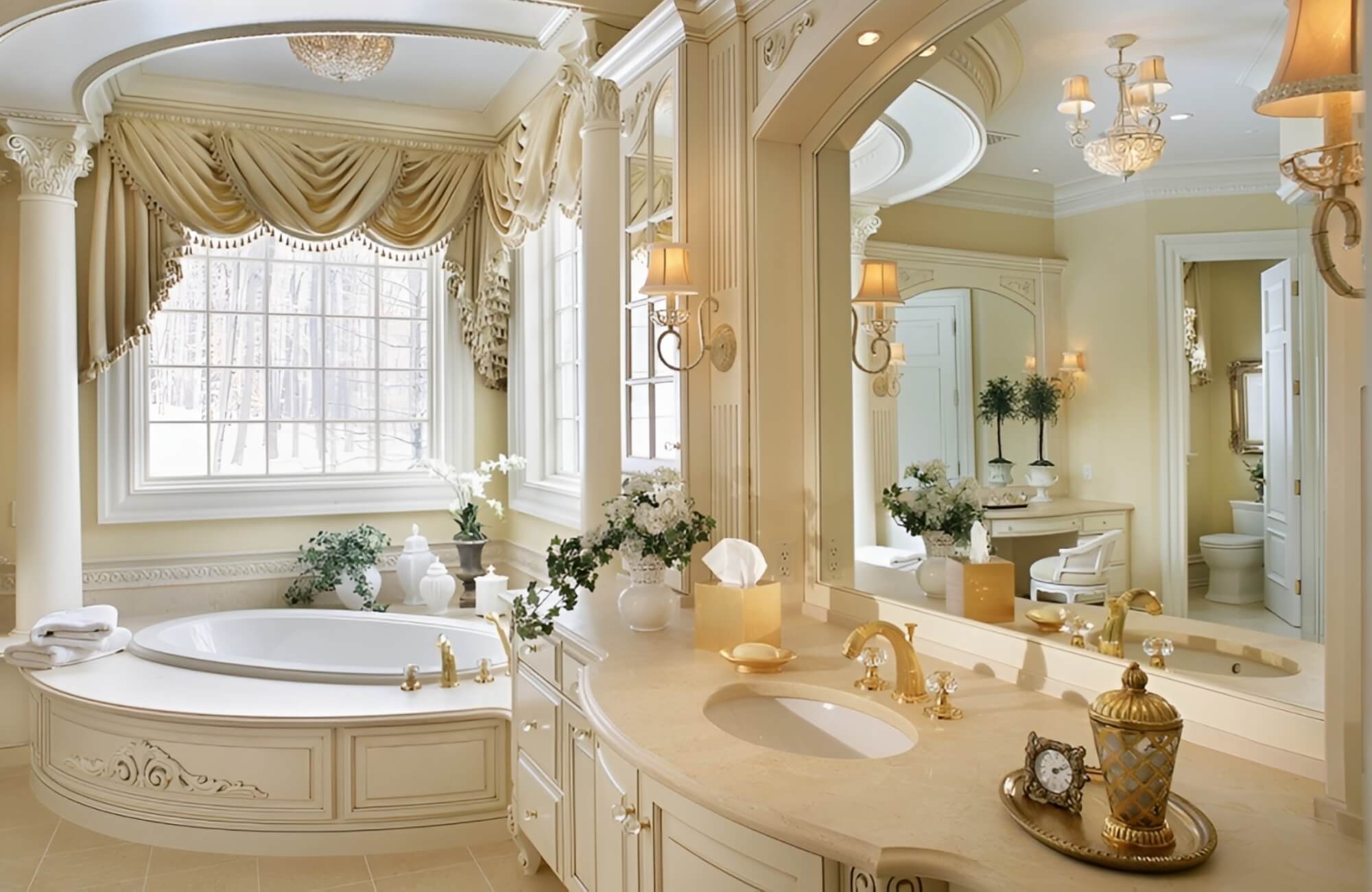 Phòng tắm biệt thự tân cổ điển
