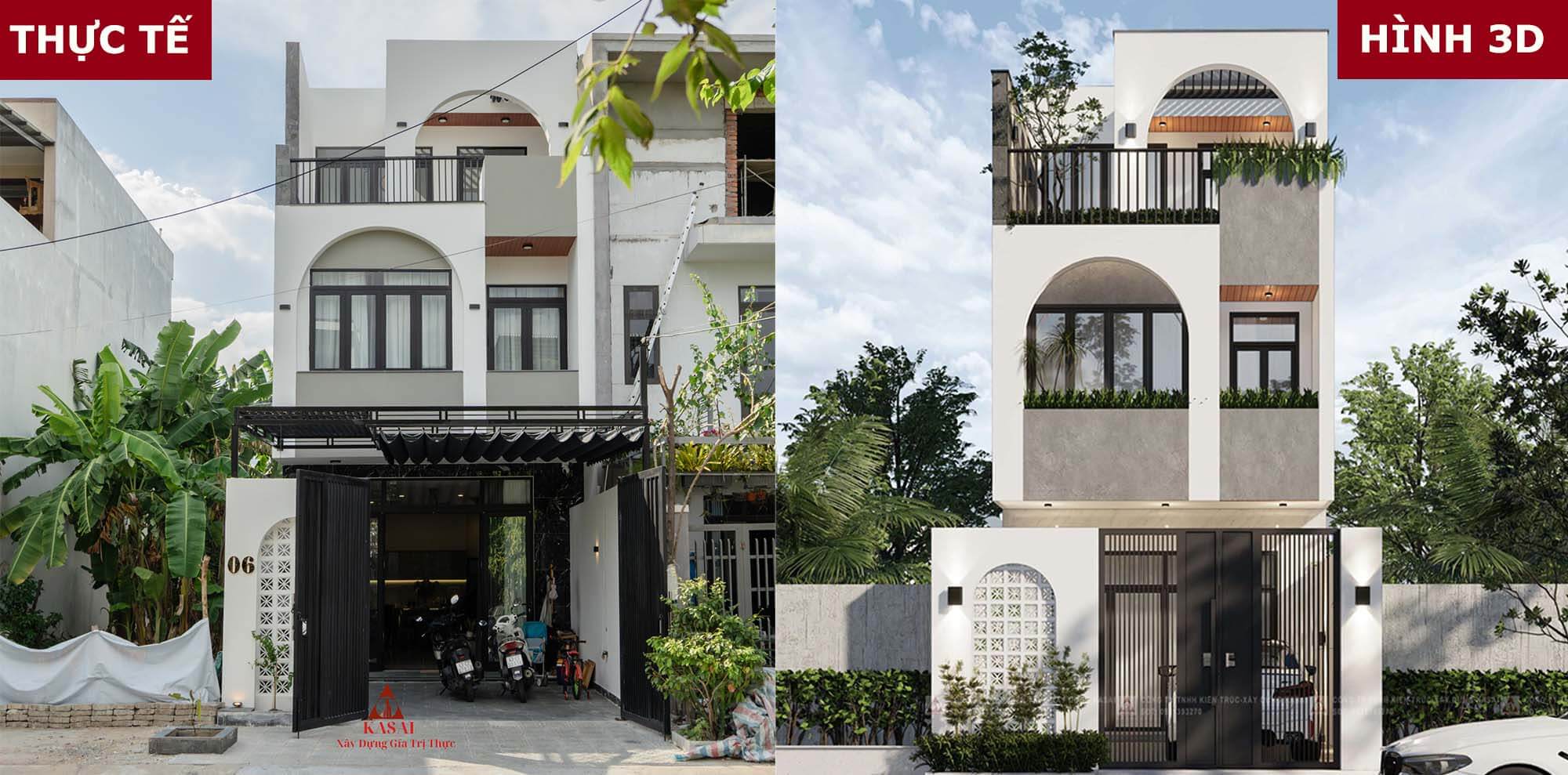 Nhà 3 tầng siêu hiện đại 