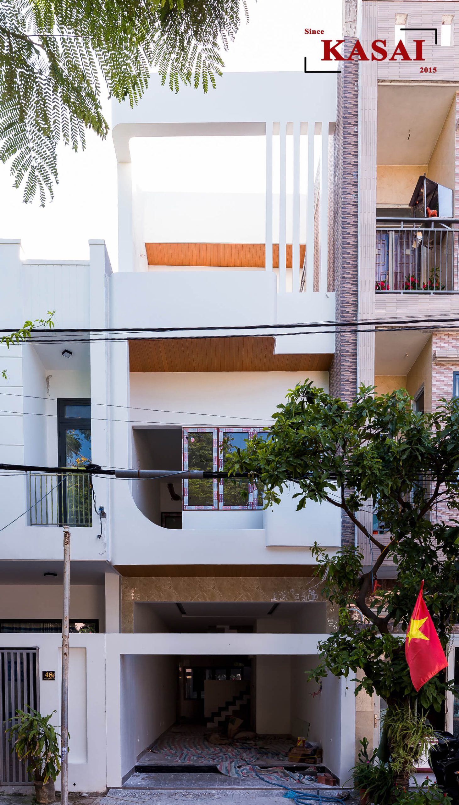 Nhà thi công gần hoàn thiện do KASAI thực hiện