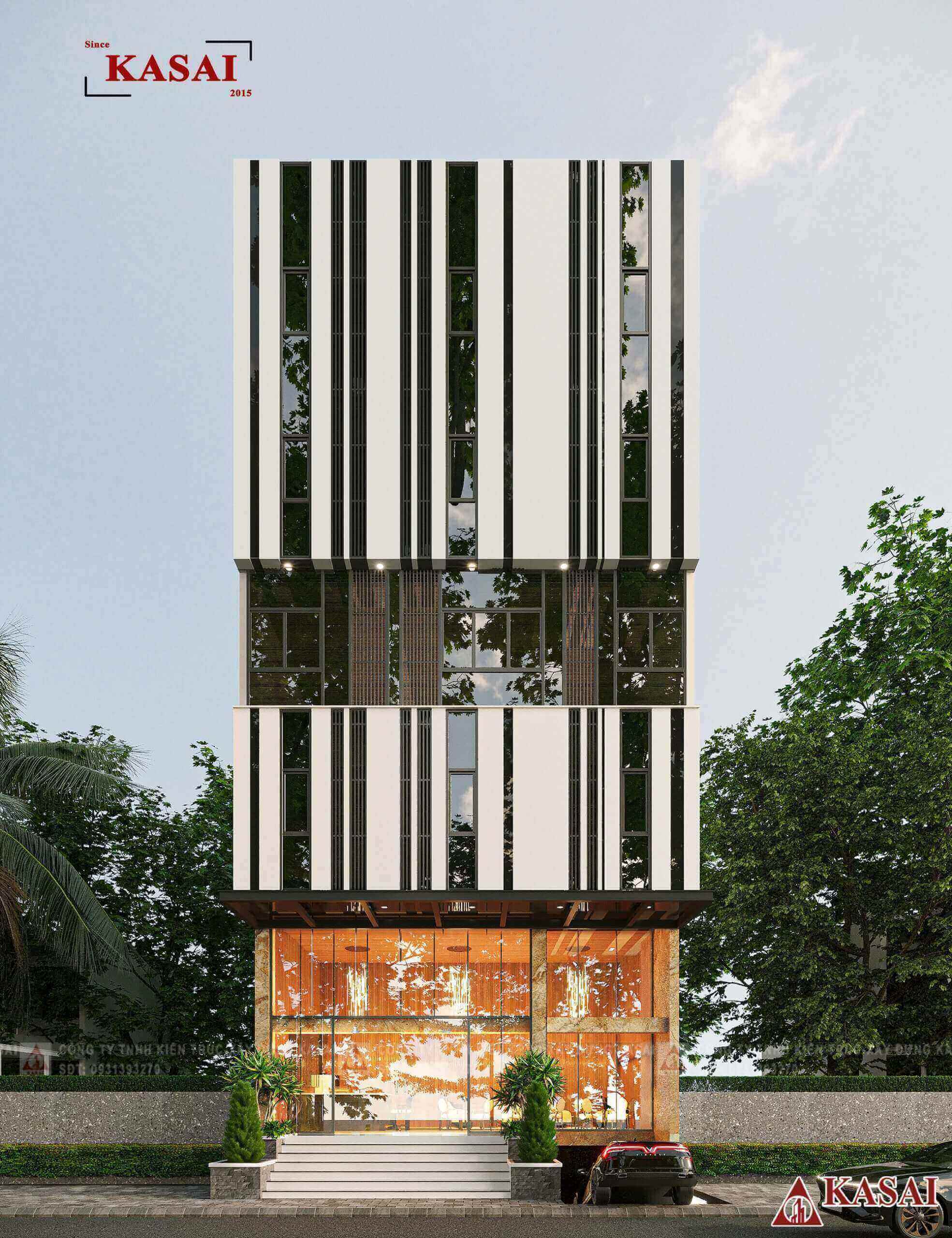 Thiết kế căn hộ cho thuê 7 tầng đẹp