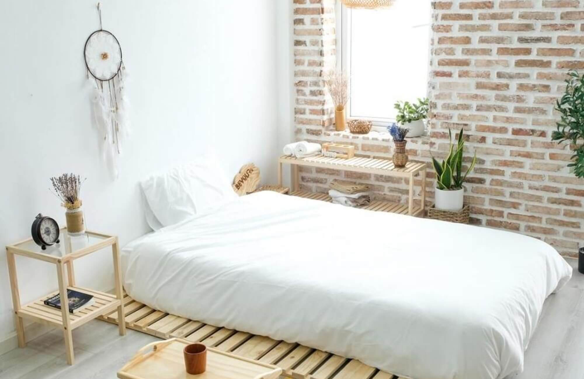 Thiết kế phòng ngủ đẹp cho nữ không giường