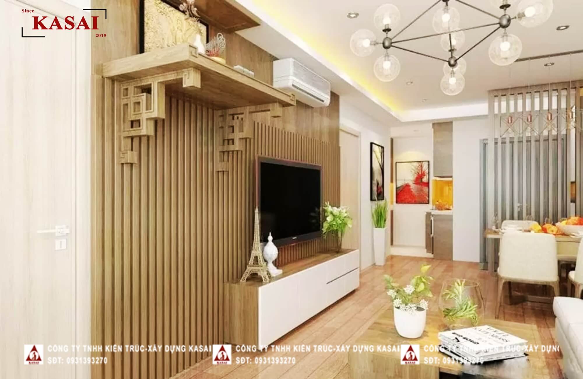 thiết kế phòng thờ trang trọng
