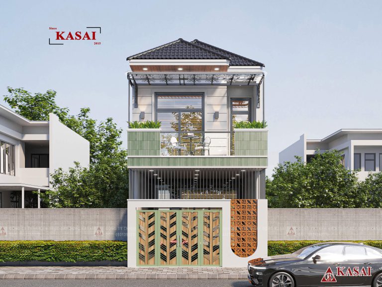 Thiết kế trọn gói nhà 2 tầng mái Nhật