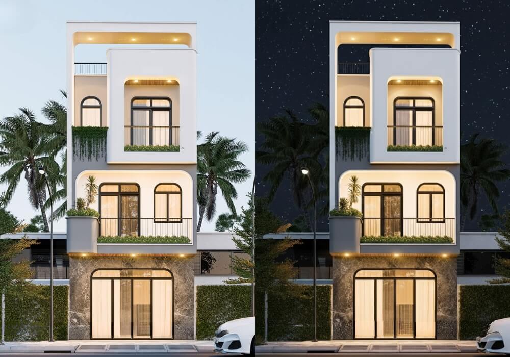 Lộ diện nhà ống 3 tầng 5x15m 4 phòng ngủ đẹp như mơ