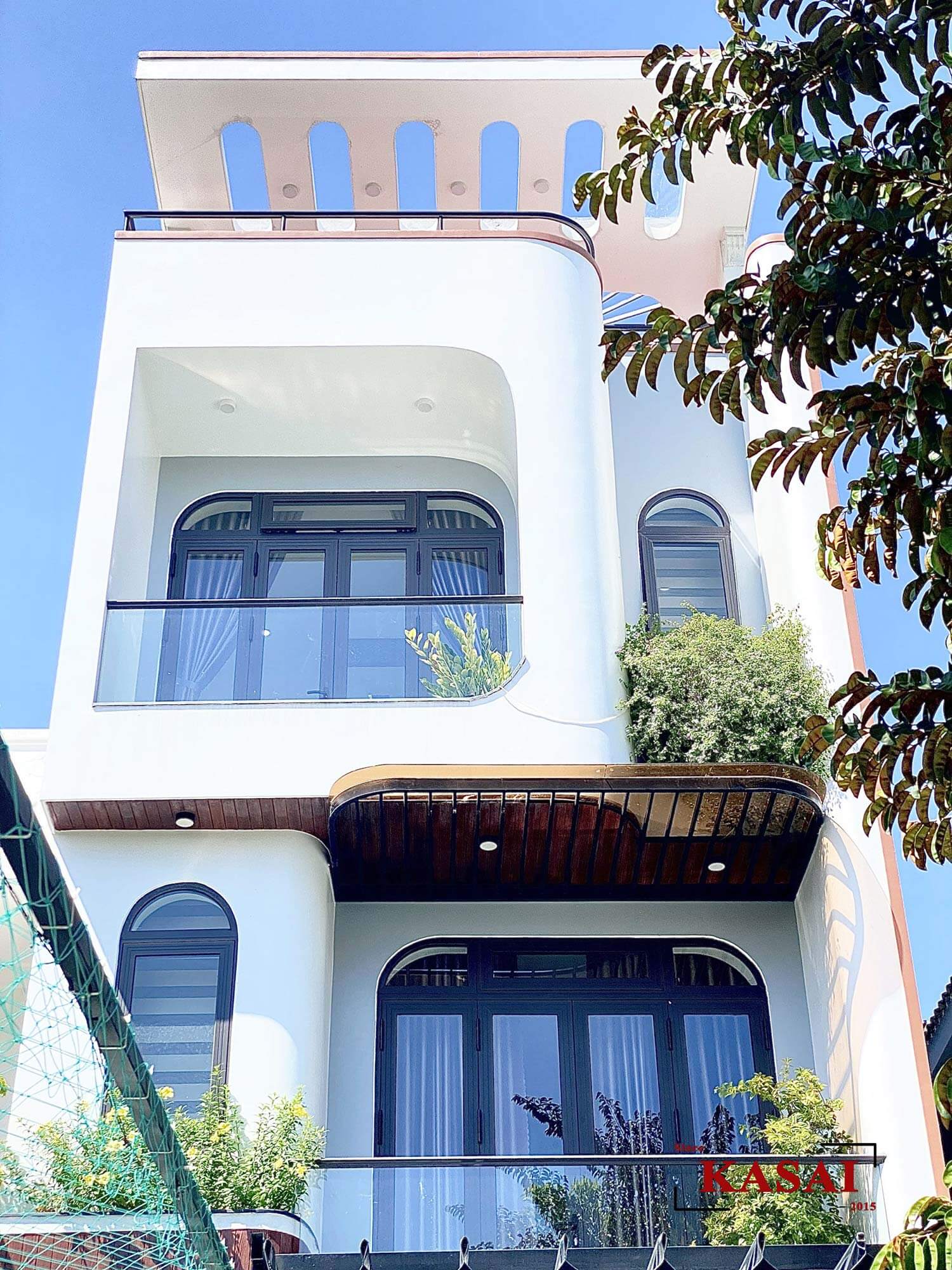 Mặt tiền nhà anh Thời đẹp hiện đại