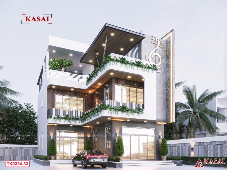 Mẫu nhà 3 tầng mặt tiền 10m s'house