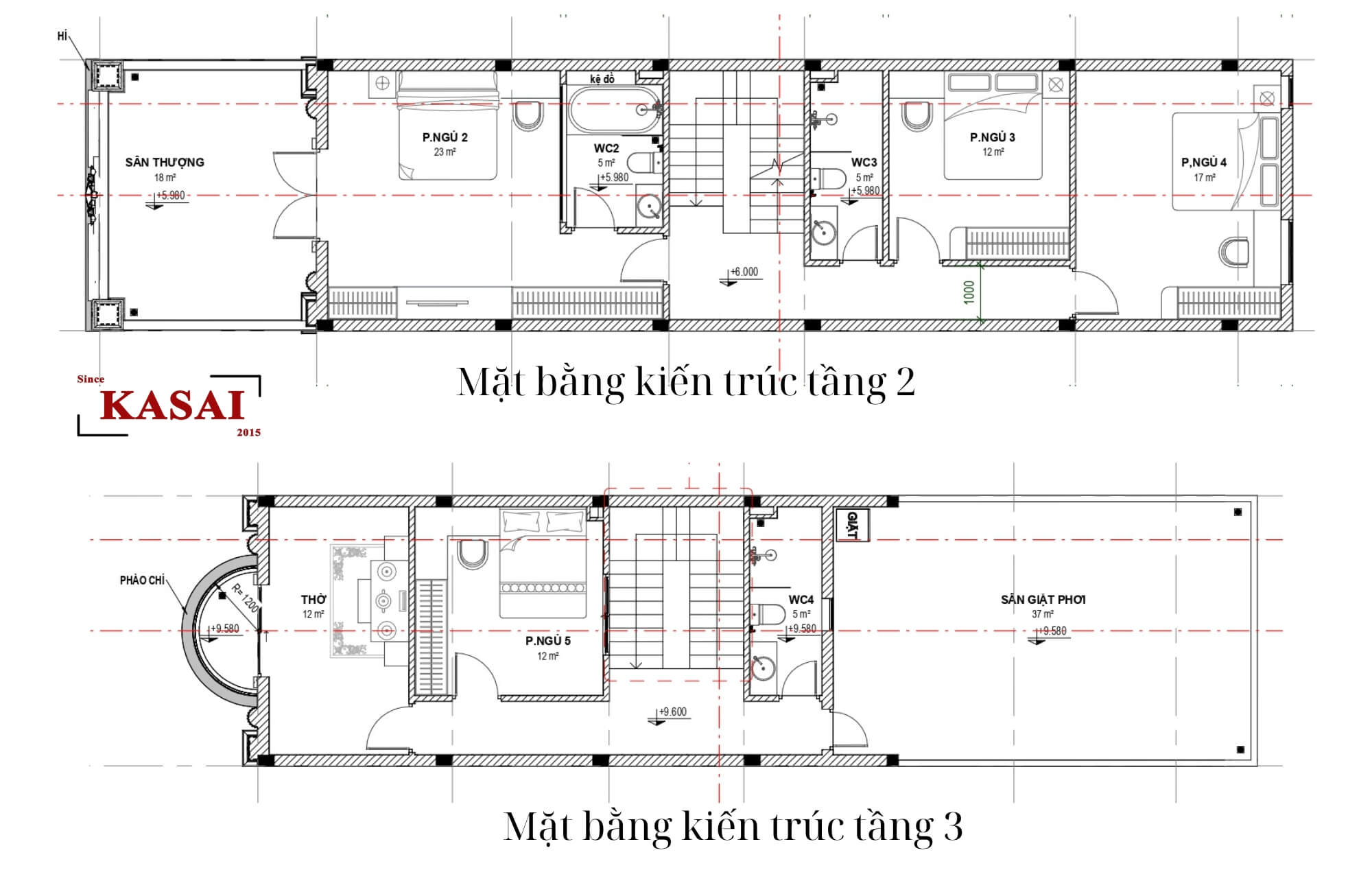 Bản vẽ thiết kế nhà 3 tầng tân cổ điển hiện đại