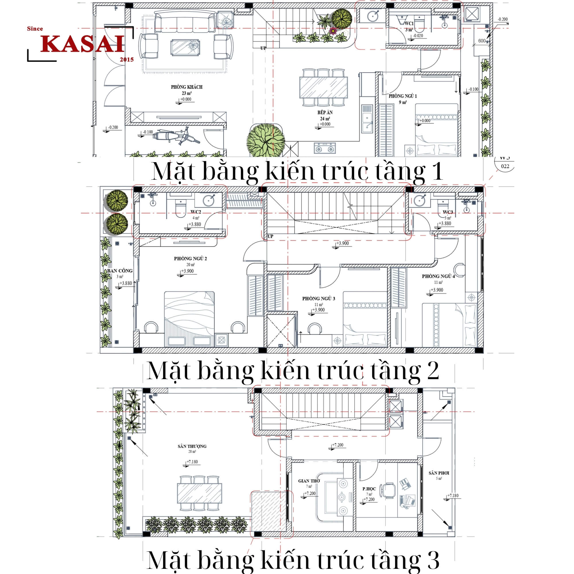 Bản vẽ nhà 5x15m