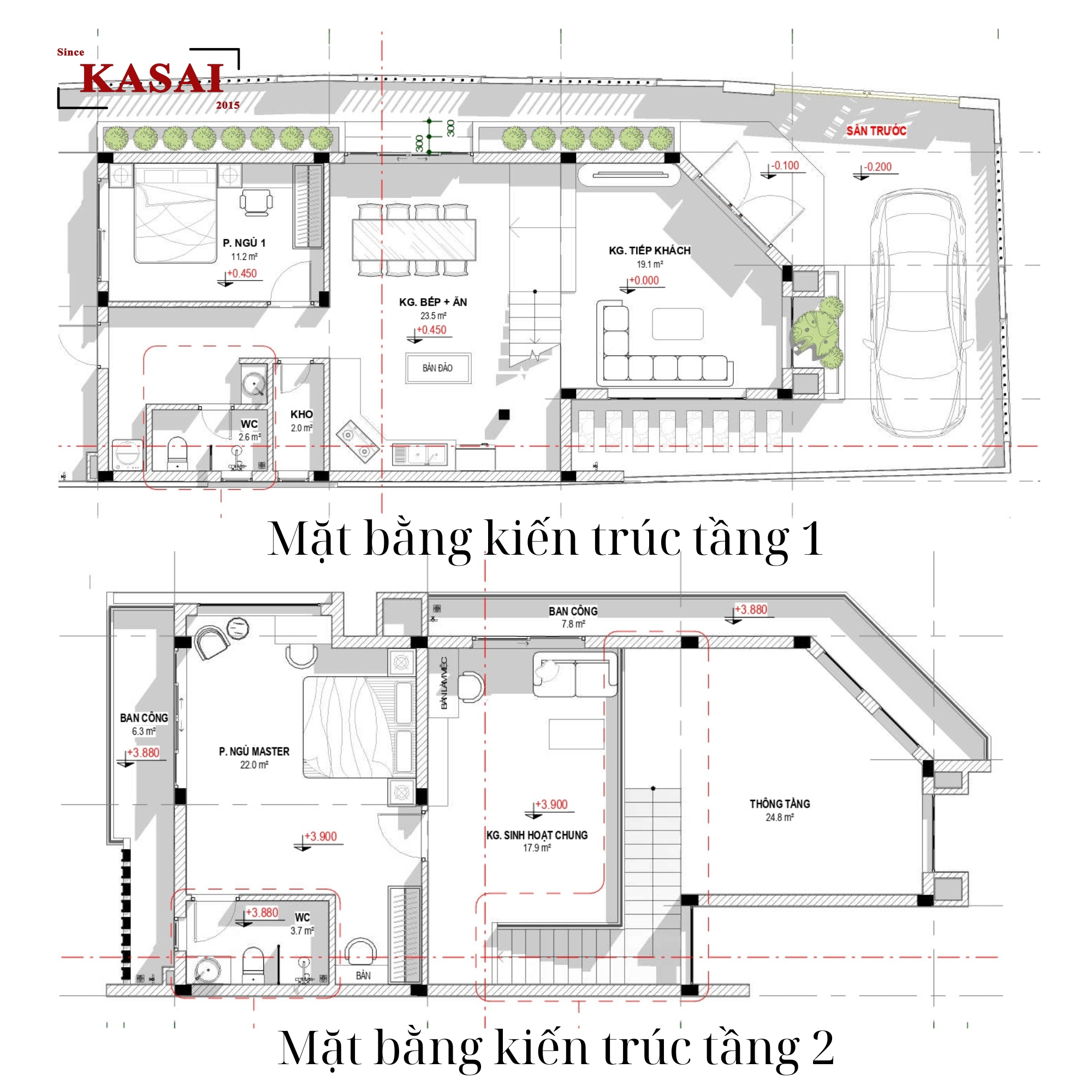 Bản vẽ nhà 6x20 2 mặt tiền
