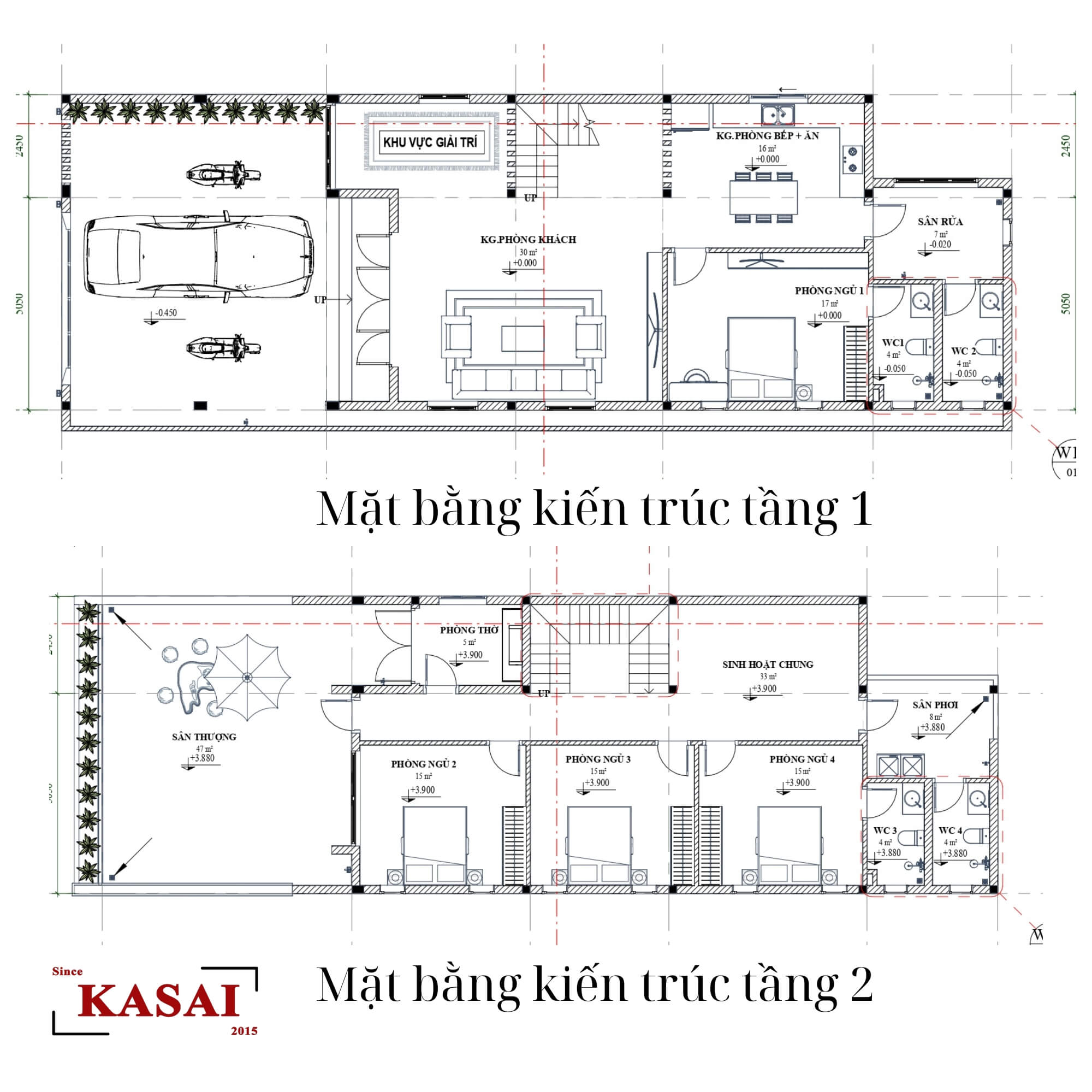 Bản vẽ nhà rộng 7m dài 20m