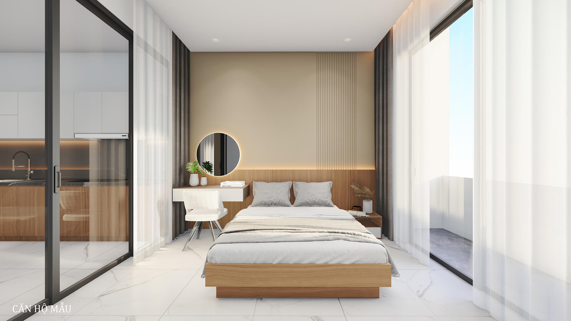 Căn hộ mẫu cho thuê Apartment