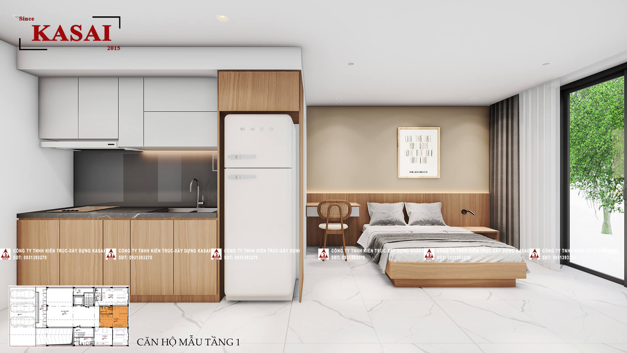 Căn hộ mẫu cho thuê Apartment