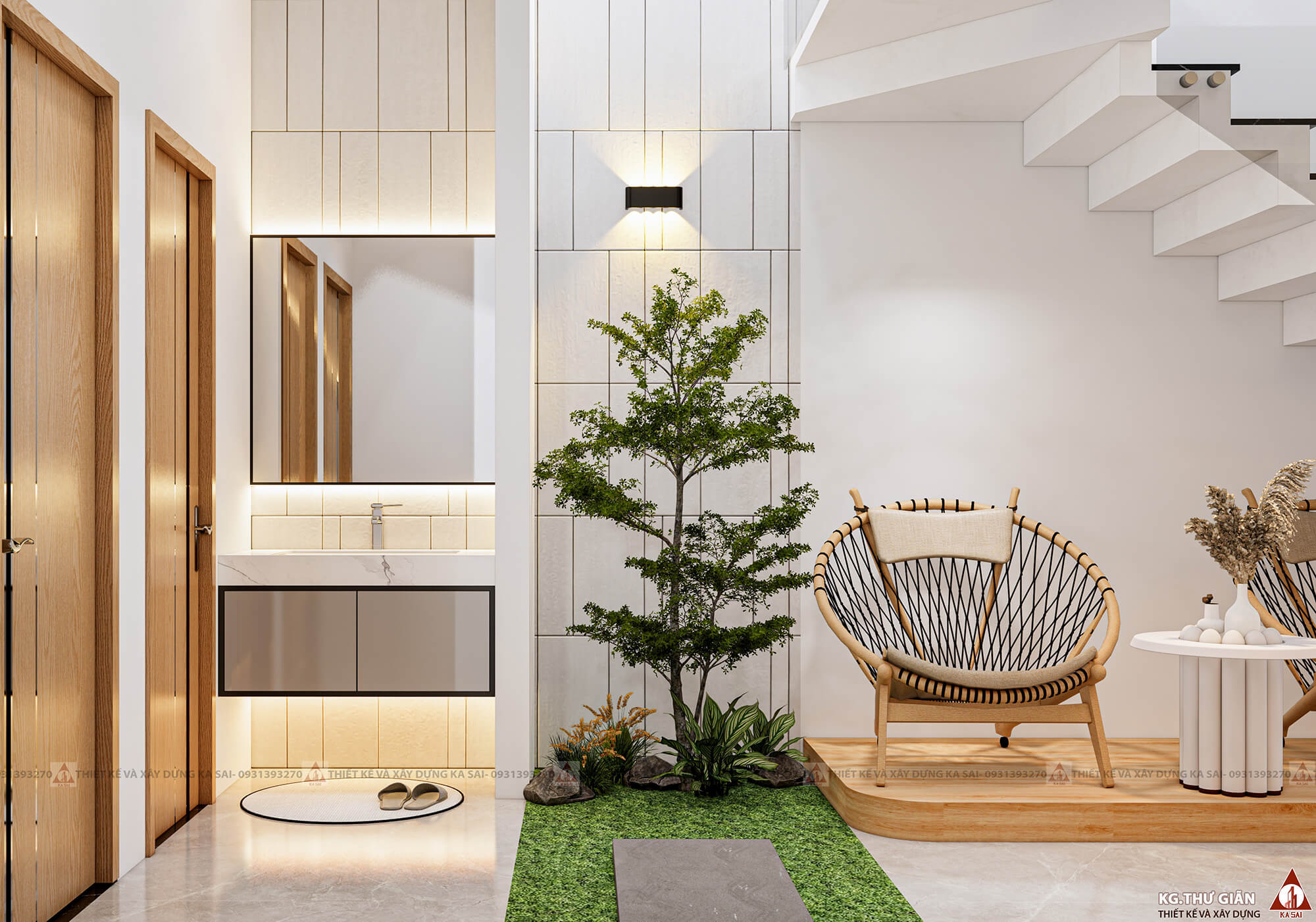 Giếng trời khu vực thư giãn