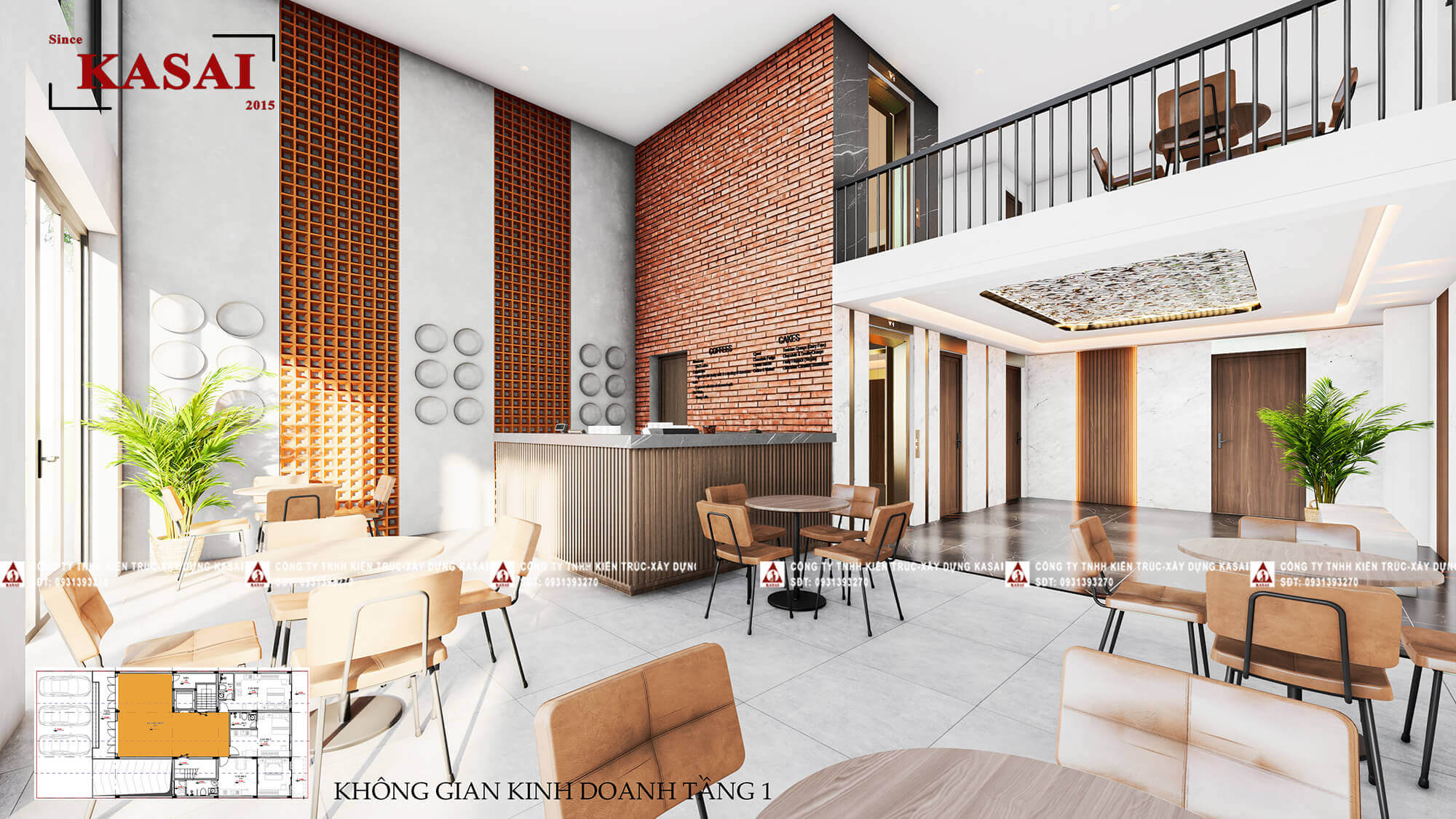 Không gian kinh donah tầng 1 Apartment