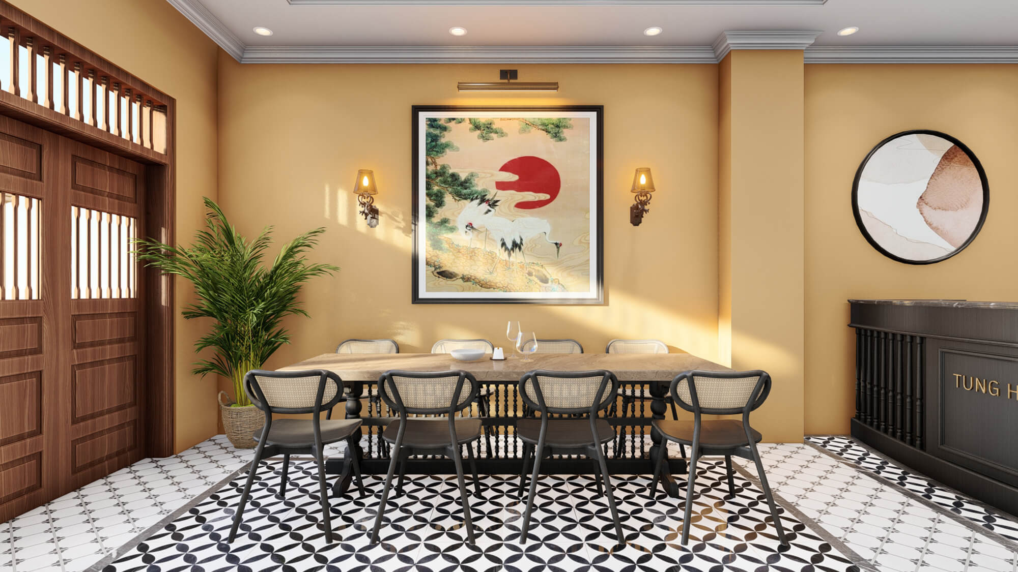 Thiết kế khu vực ăn uống khách sạn ở Huế