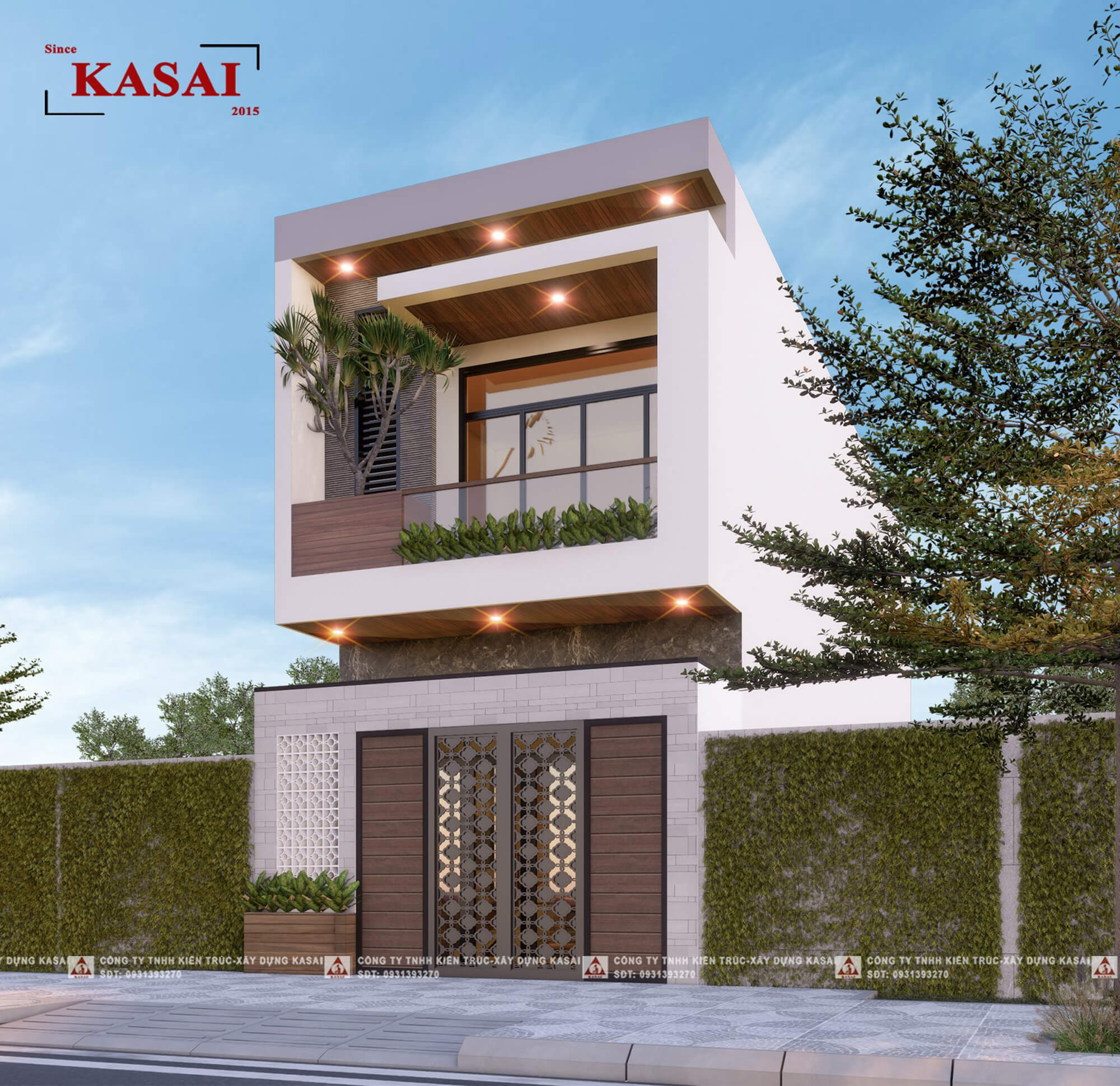 Mặt tiền nhà 2 tầng 5x15m 3 phòng ngủ
