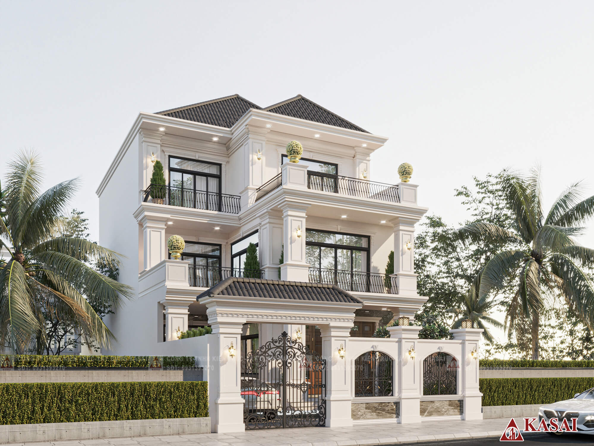 Mẫu biệt thự 10x20m hiện đại