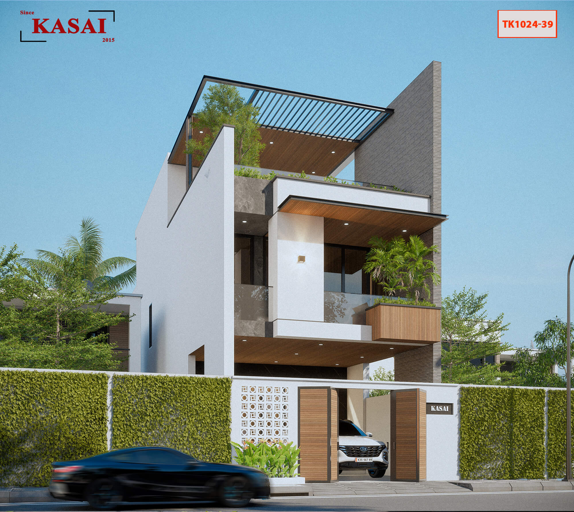 Mẫu nhà 3 tầng 6x20