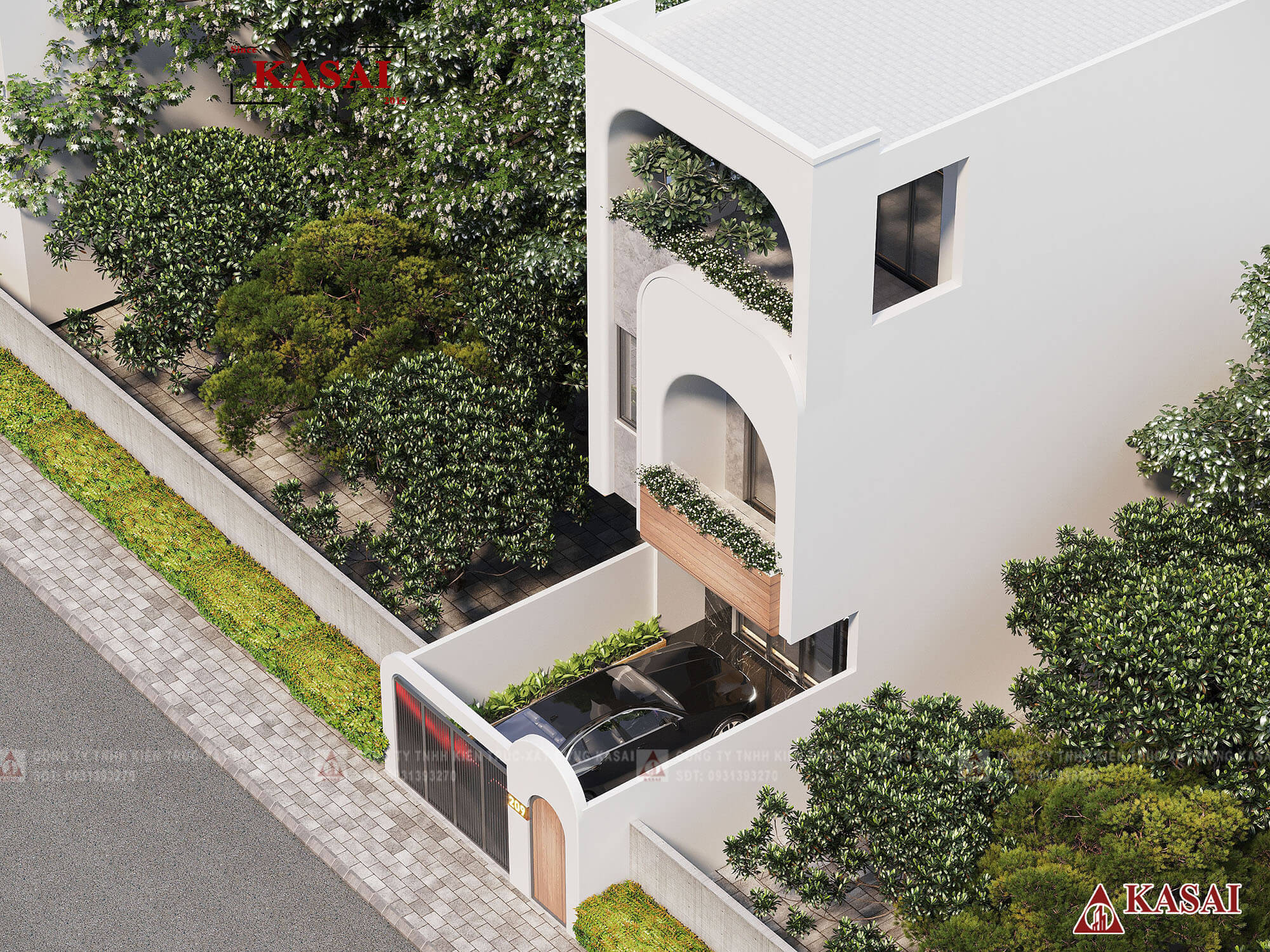 Mẫu nhà 5x20 hiện đại đẹp