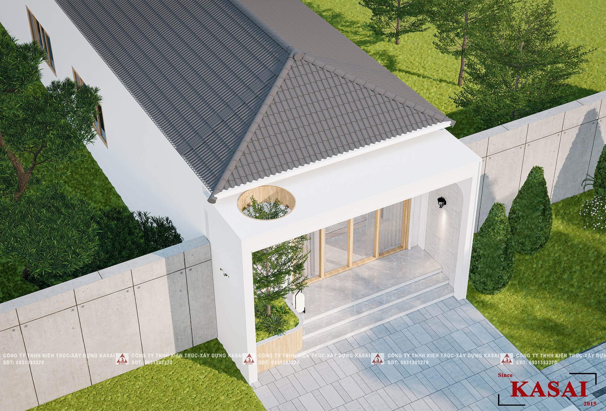 Mẫu nhà cấp 4 5x20 2 phòng ngủ
