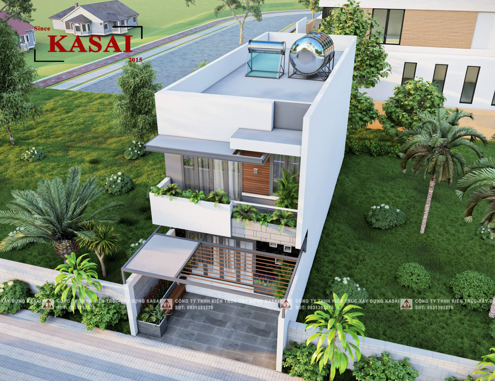 Ngang 6m bản vẽ thiết kế nhà 2 tầng 6x20m