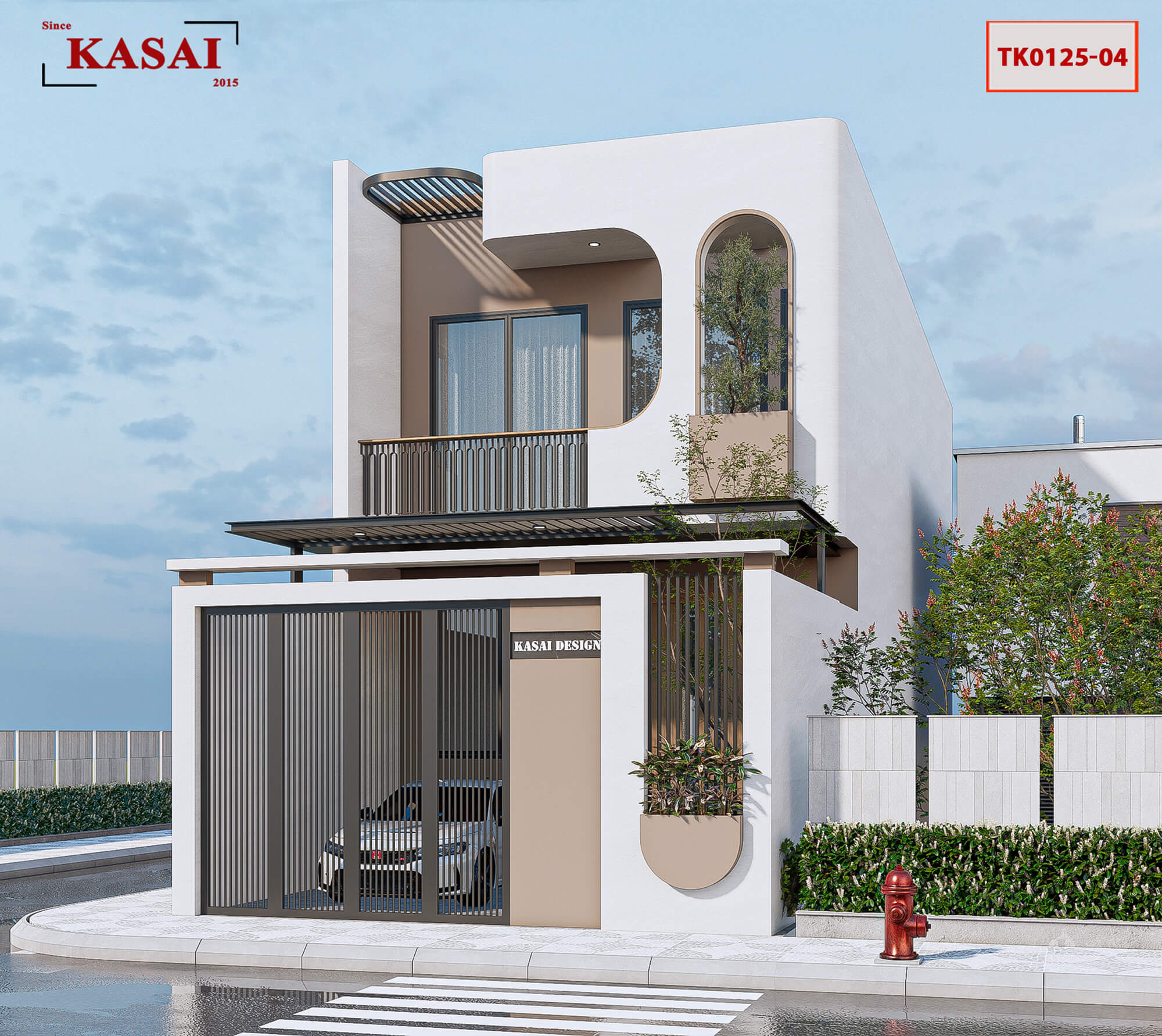 Khám phá mẫu nhà 2 tầng 6×20 4 phòng ngủ đẹp mê, cực tinh tế