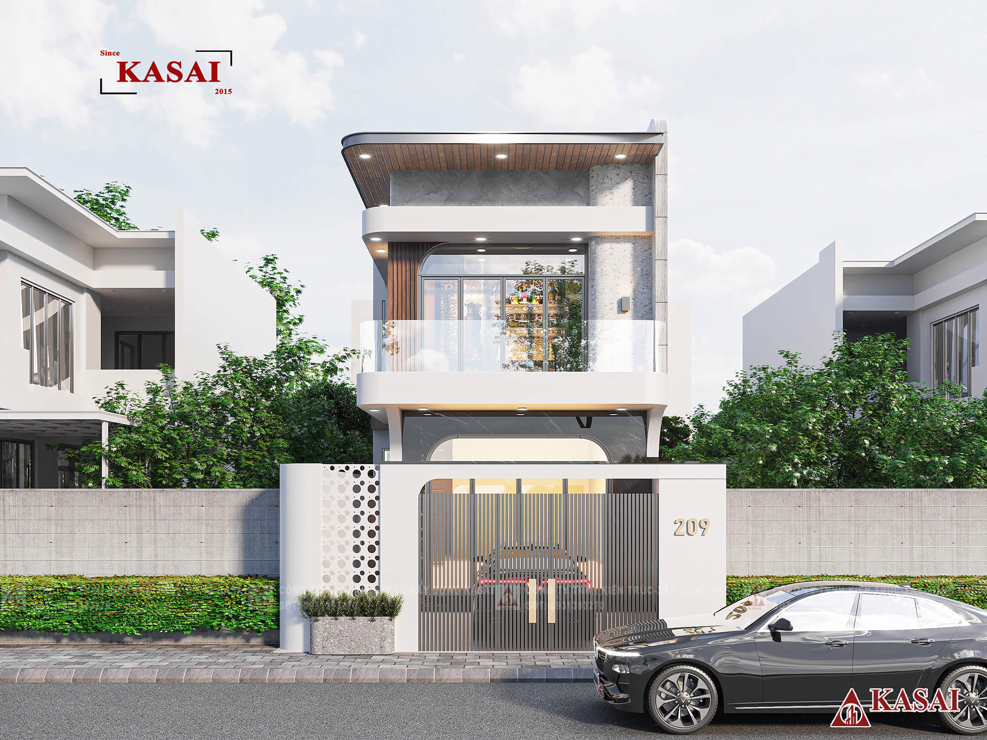 Nhà 2 tầng 6x20 hiện đại