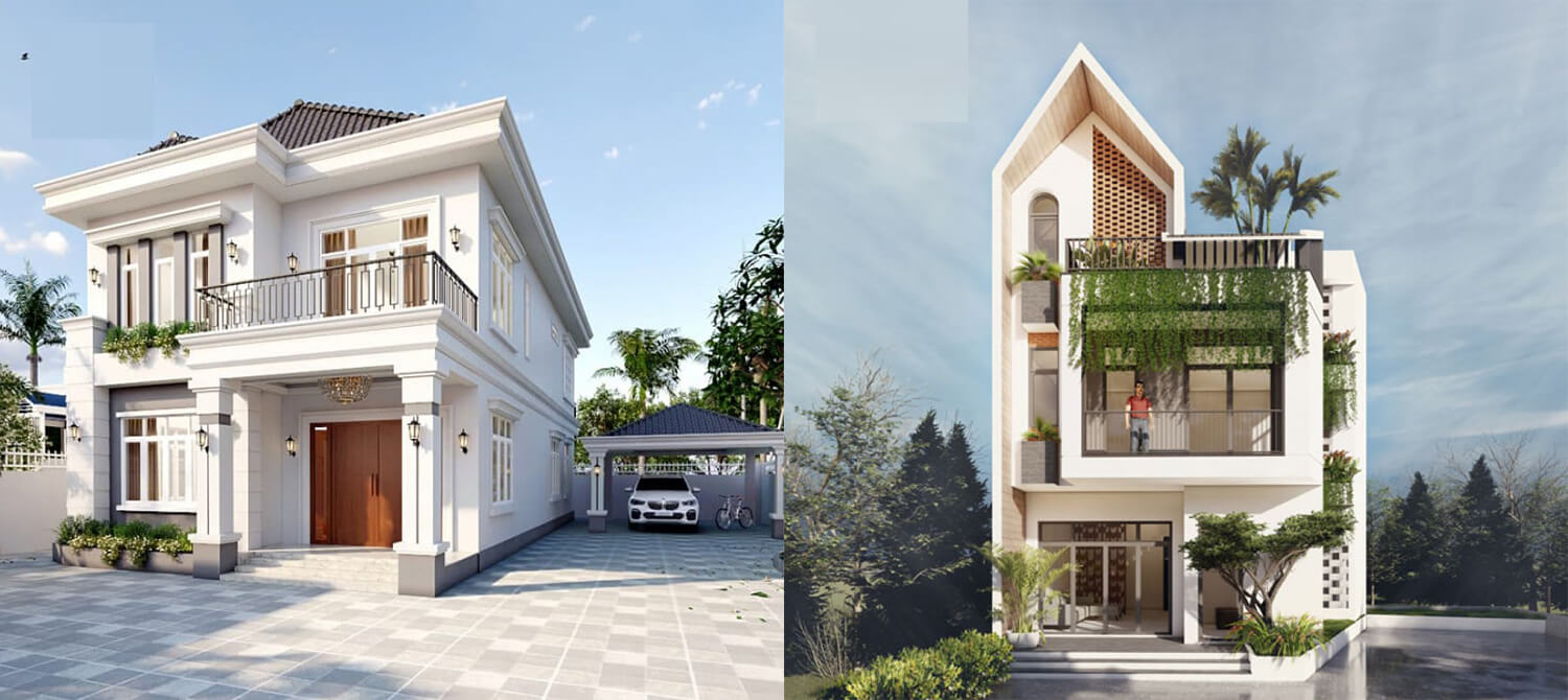 Nhà 2 tầng 8x10 đẹp