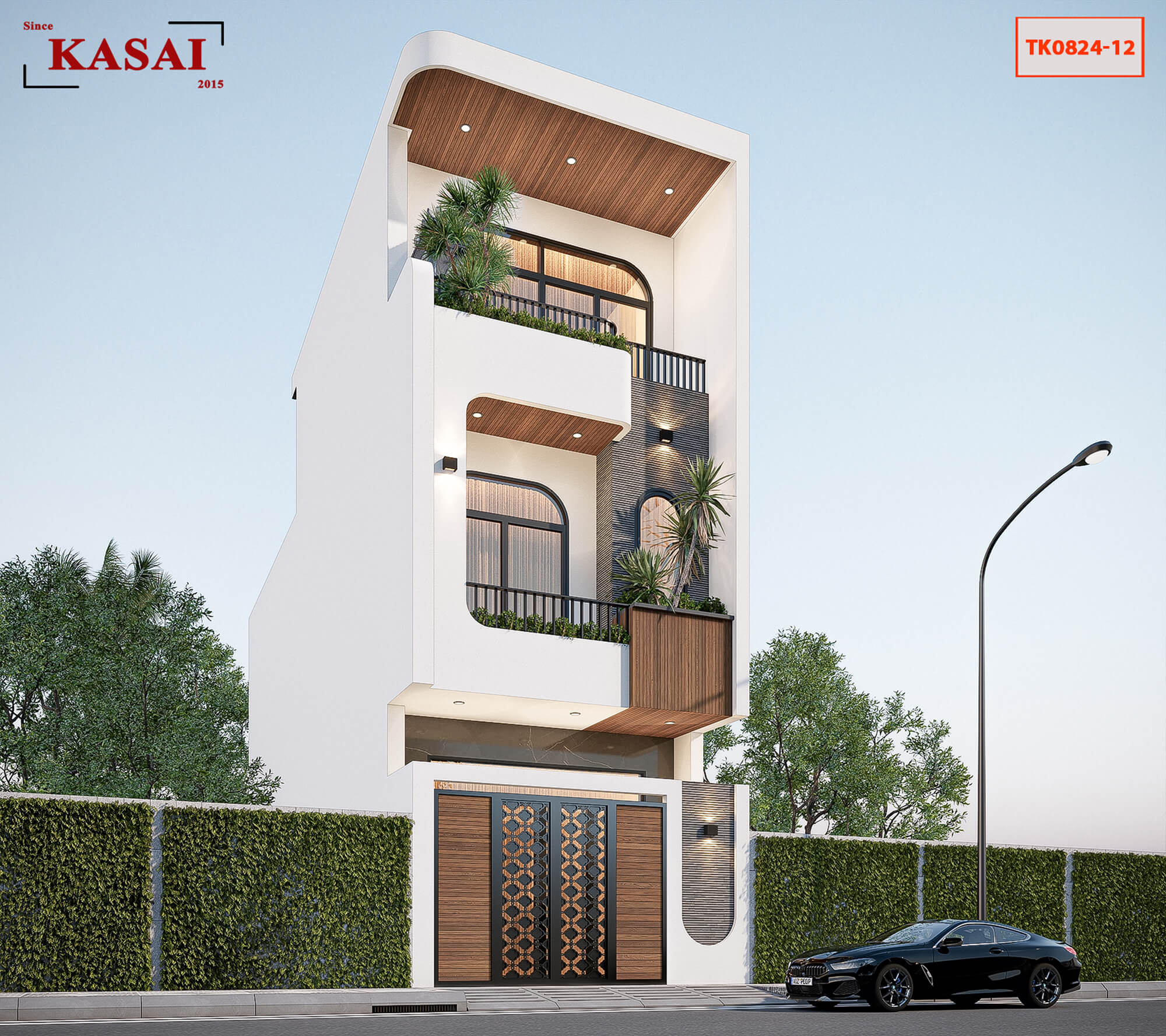 Nhà 3 tầng 5x15m đẹp hiện đại