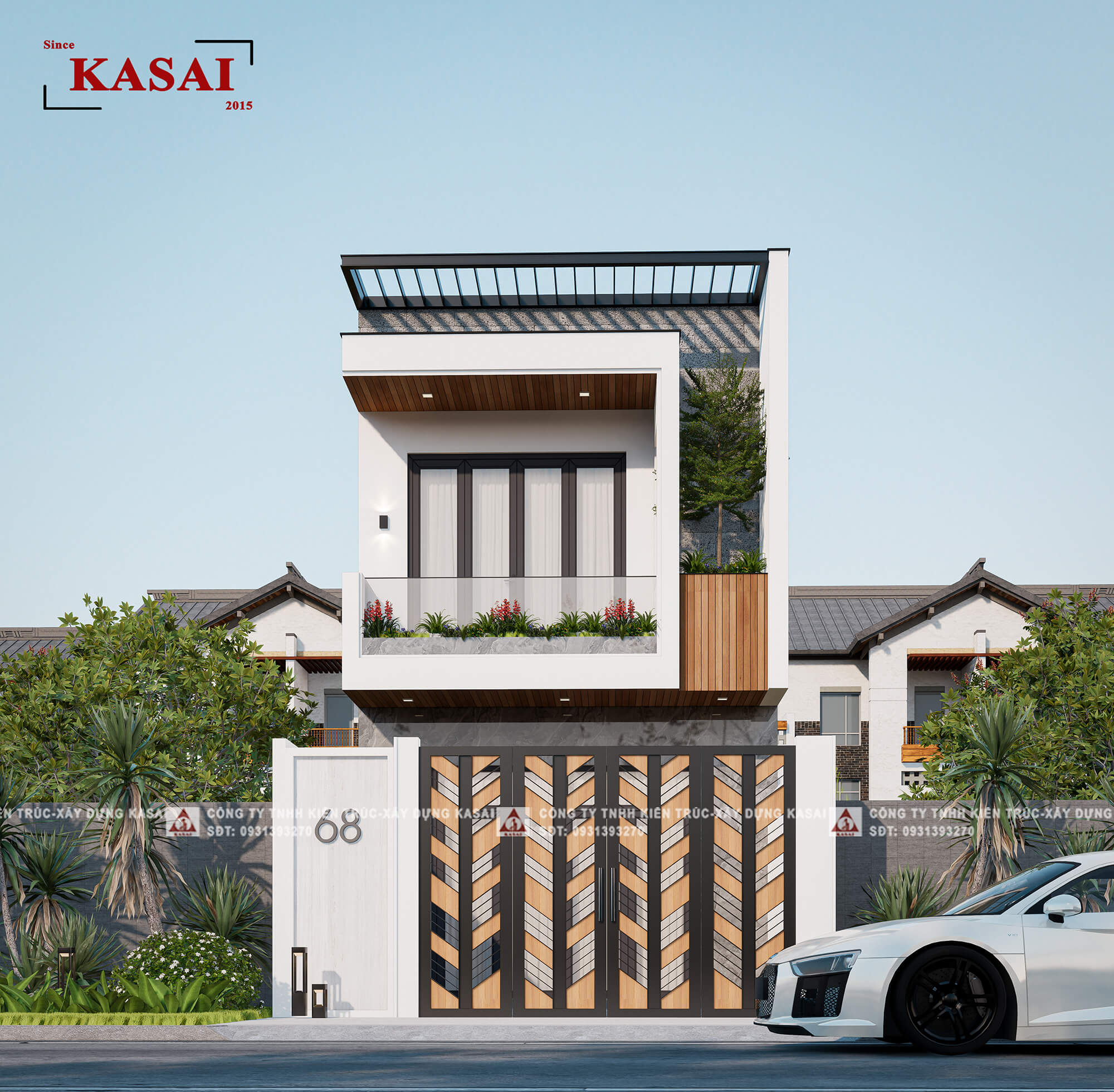 Nhà 4m 2 tầng 3 phòng ngủ