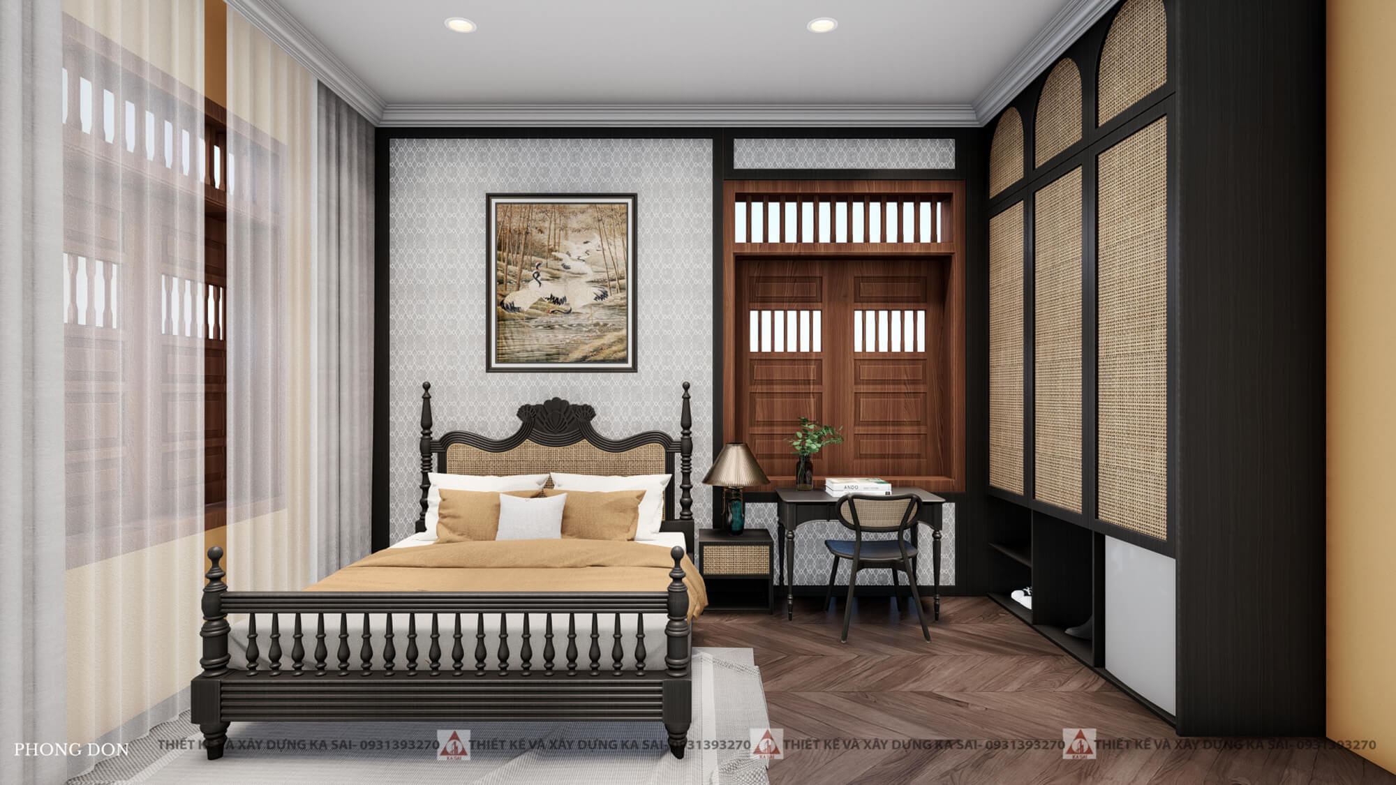 Thiết kế phòng đơn khách sạn ở Huế