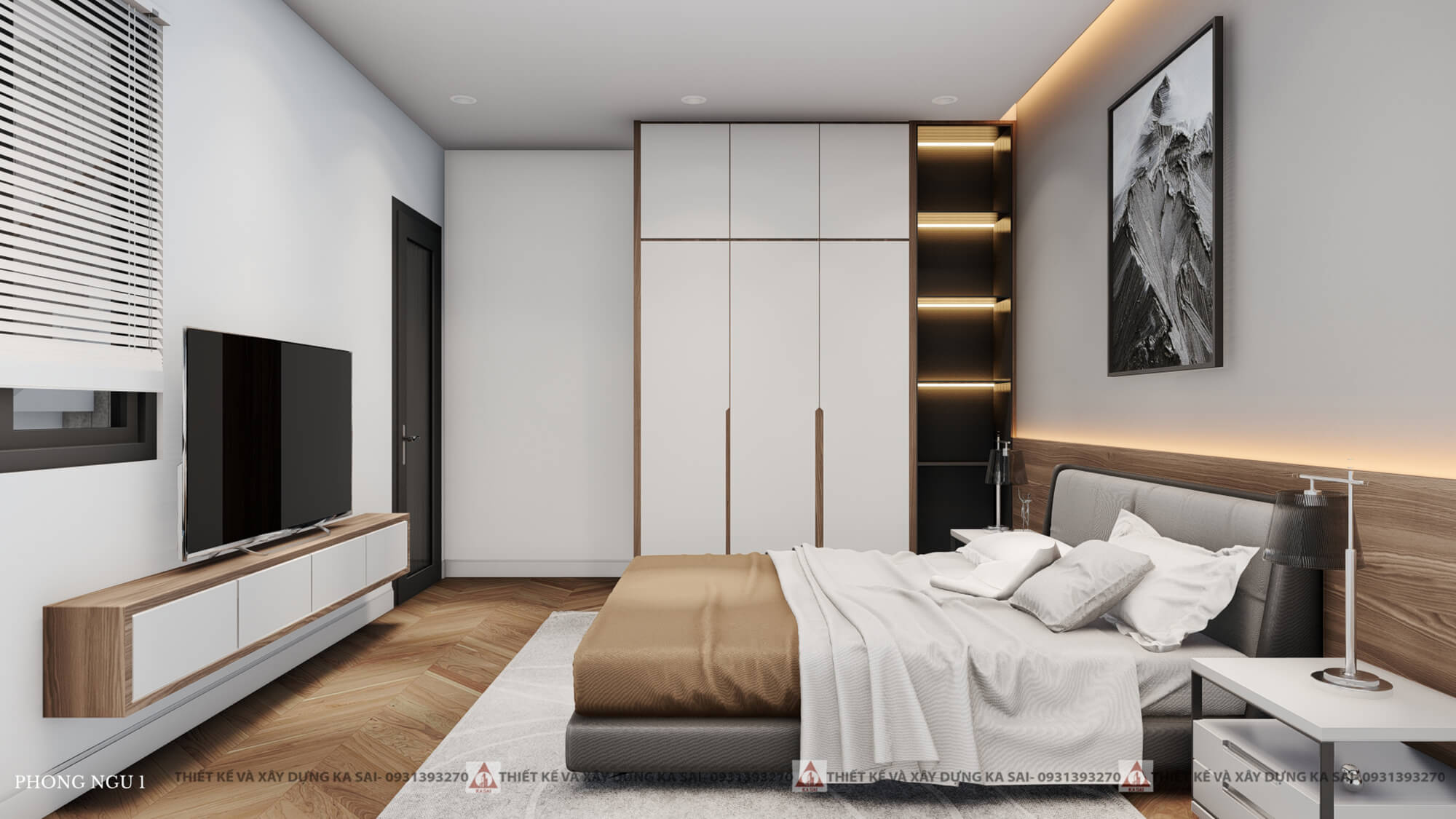 Phòng ngủ 1 nhà 6x13m bản vẽ thiết kế nhà mặt tiền 6m đẹp