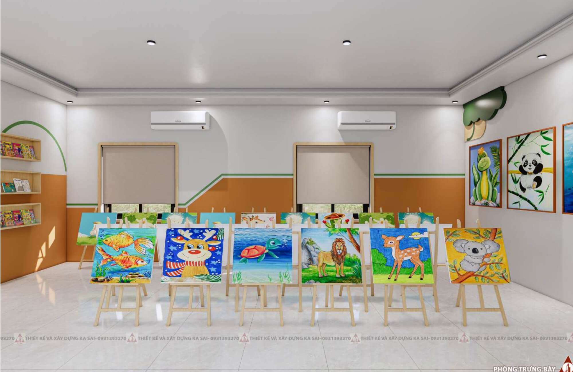 Phòng trưng bày mẫu thiết kế trường mầm non đẹp