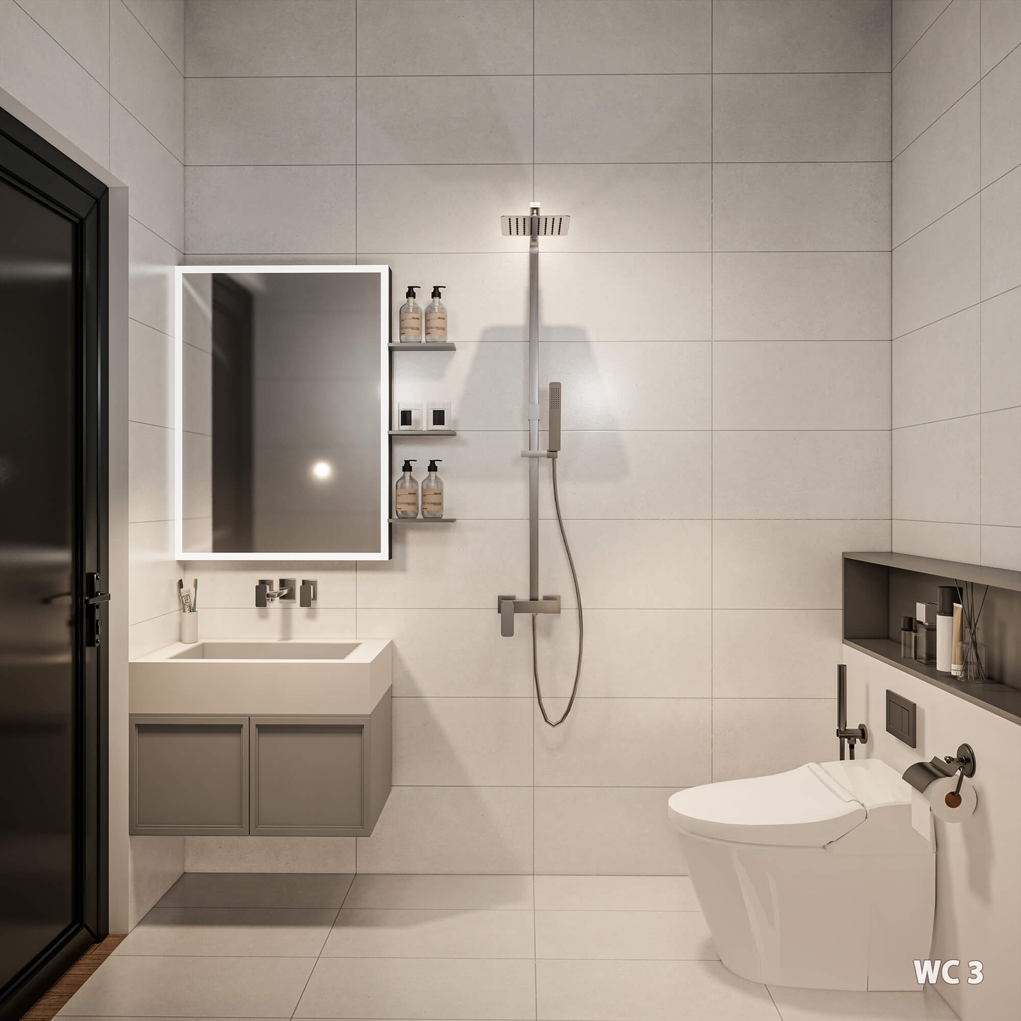 Phòng WC biệt thự tân cổ điển 4 tầng đẹp