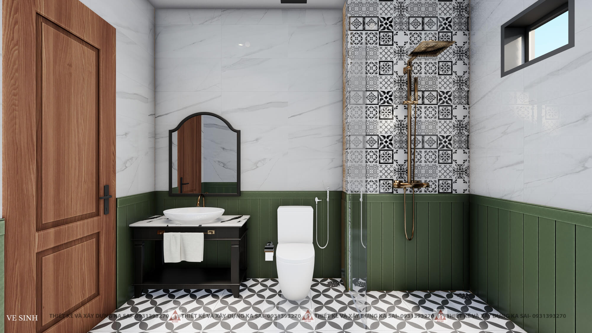 Thiết kế phòng WC khách sạn ở Huế