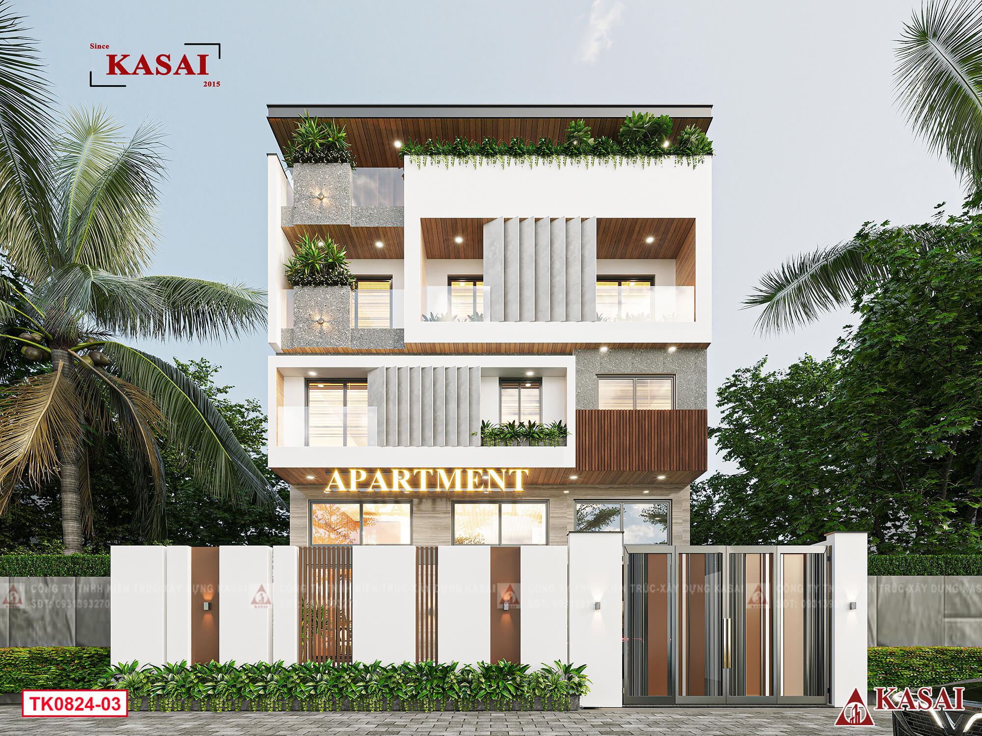 Thiết kế căn hộ cho thuê Apartment đẹp sang hút khách
