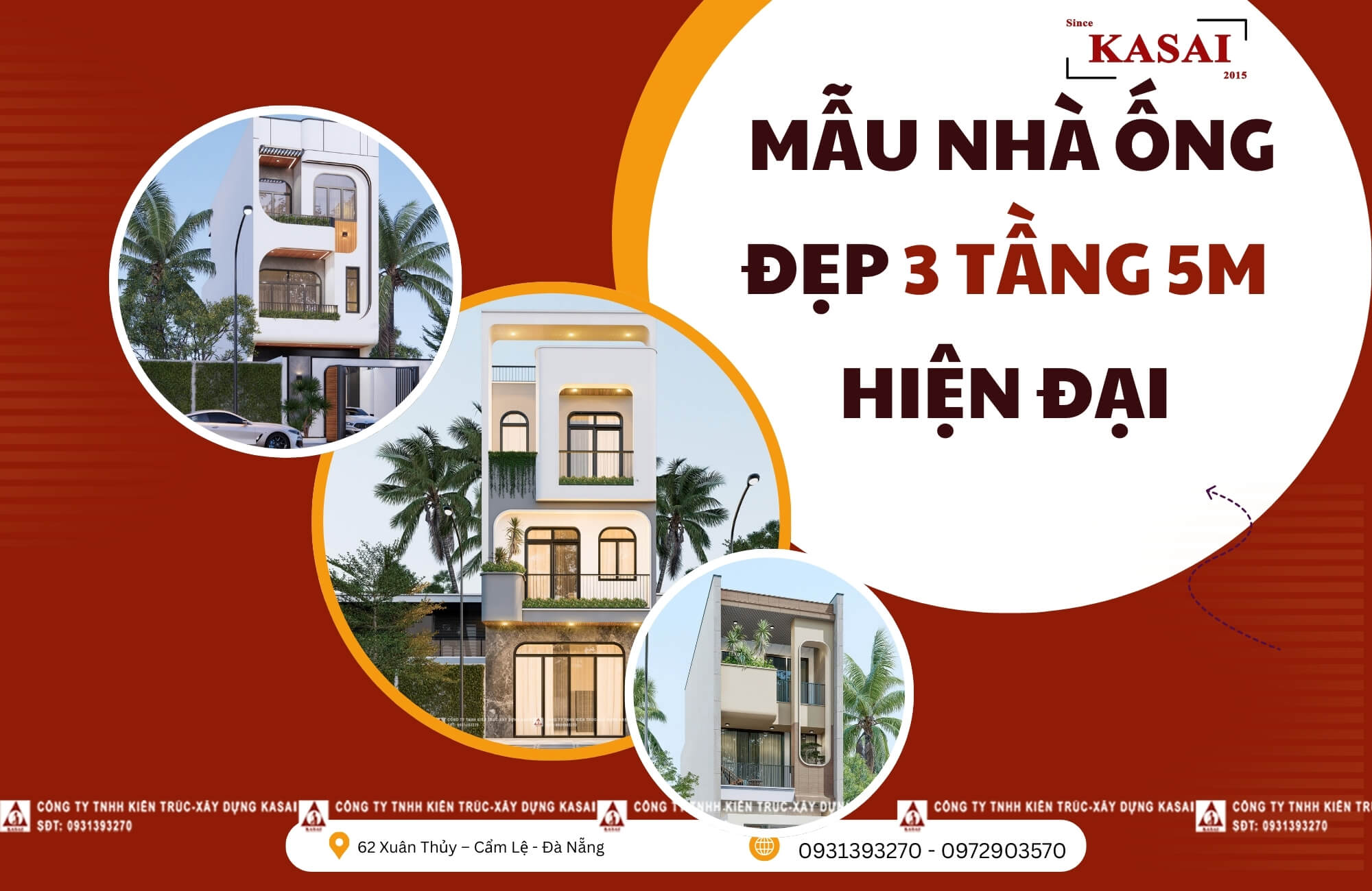 Mẫu nhà 3 tầng 5m đẹp hiện đại