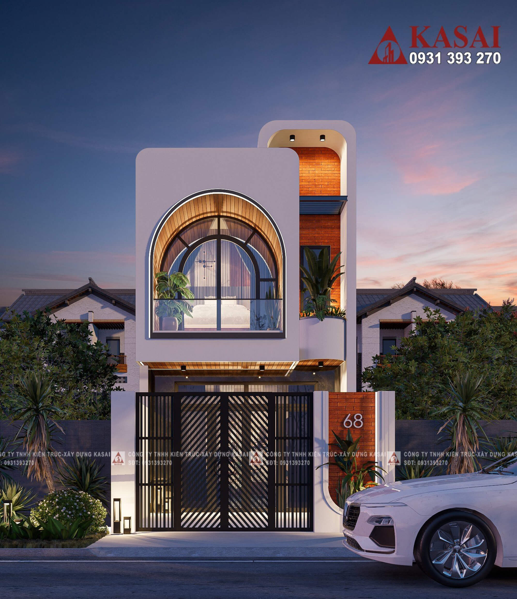 80m2 bản vẽ nhà 2 tầng 4 phòng ngủ rộng rãi, đẹp ngất ngây