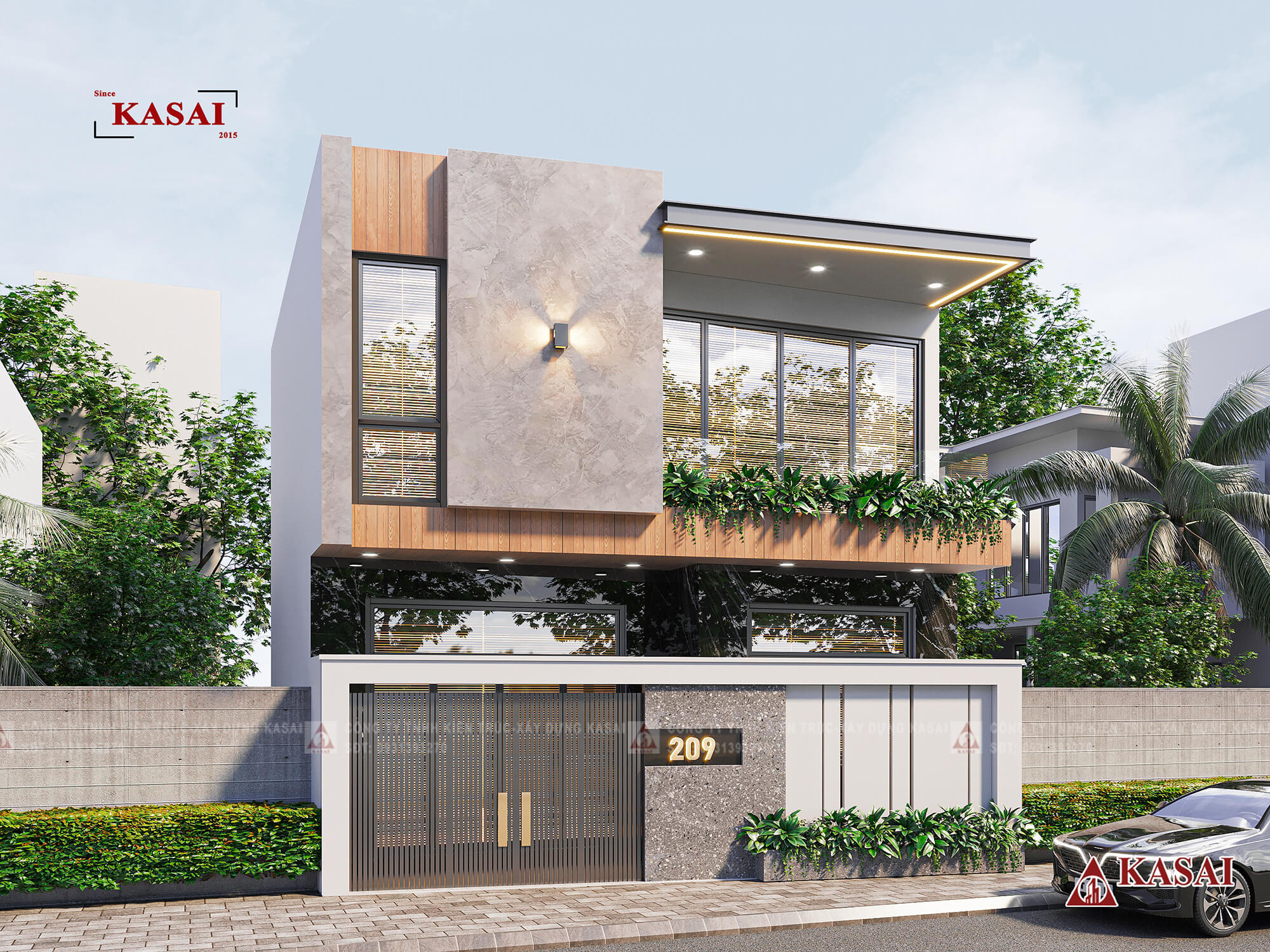 Bản vẽ thiết kế nhà 2 tầng 8x10m hiện đại đẹp xuất sắc