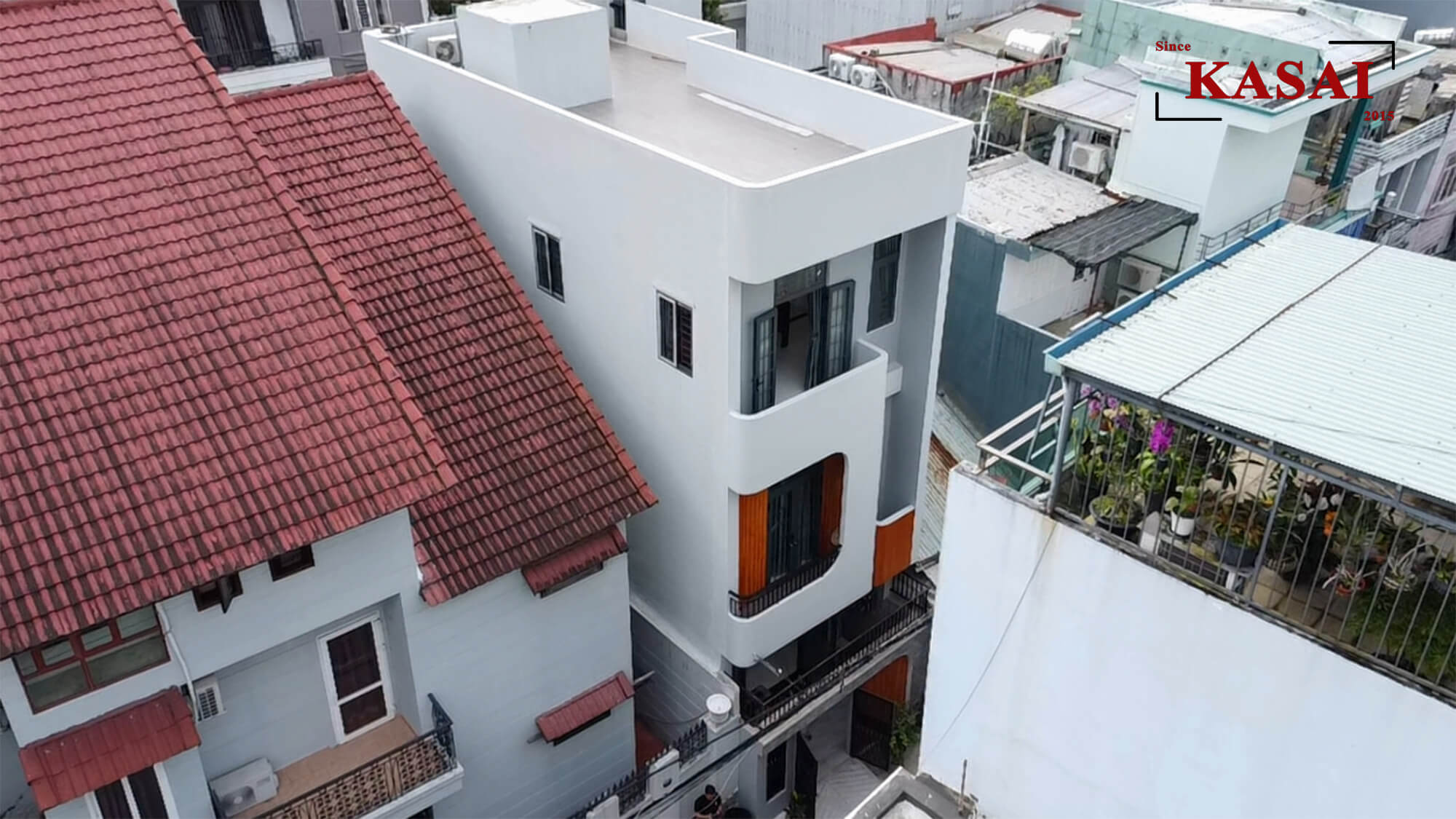 Mặt tiền nhà 3 tầng cô Hồng