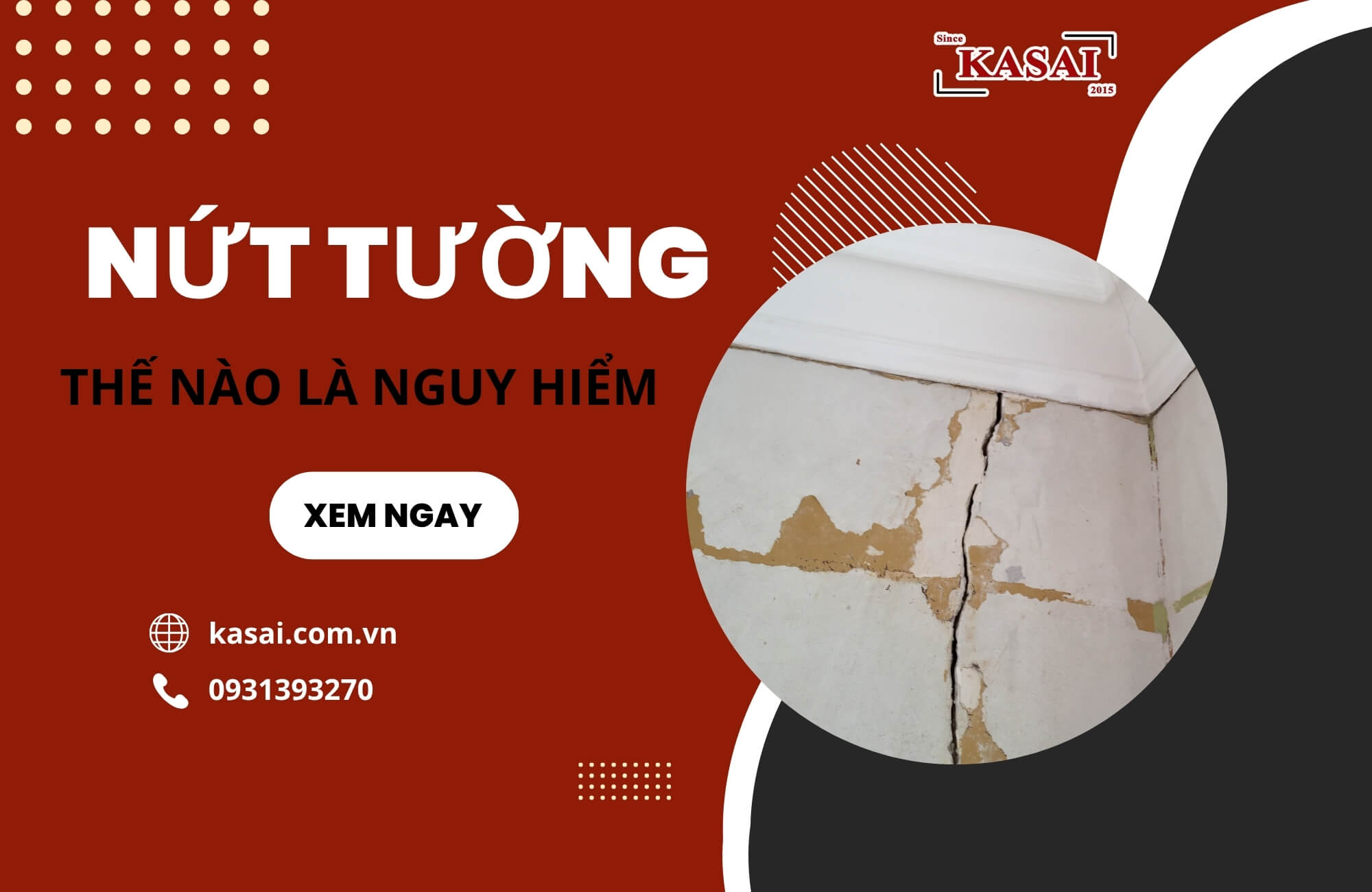 Nứt tường thế nào là nguy hiểm