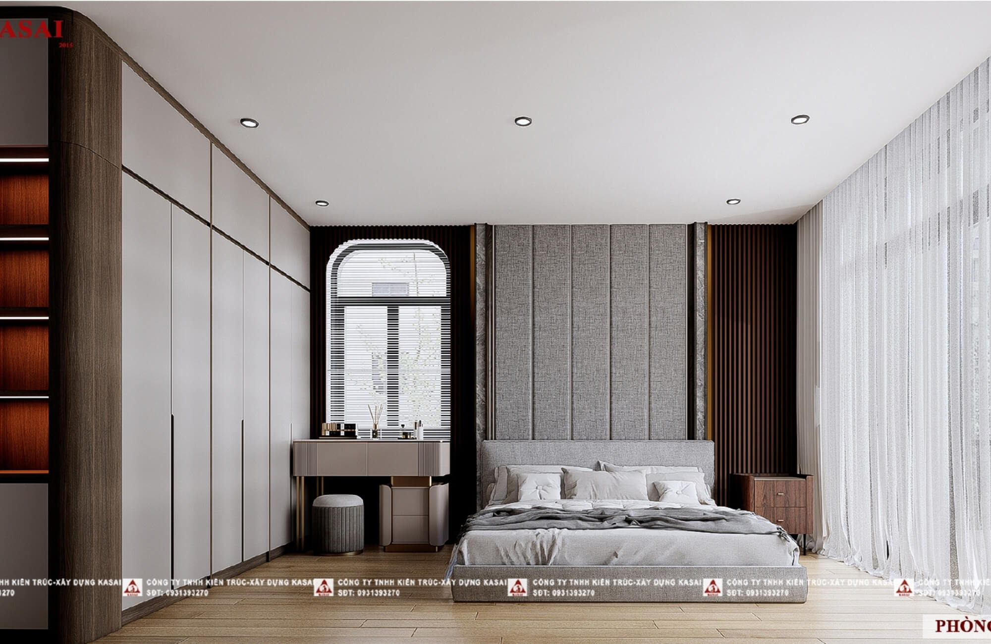 Phòng ngủ 2 thiết kế biệt thự sân vườn đẹp hiện đại