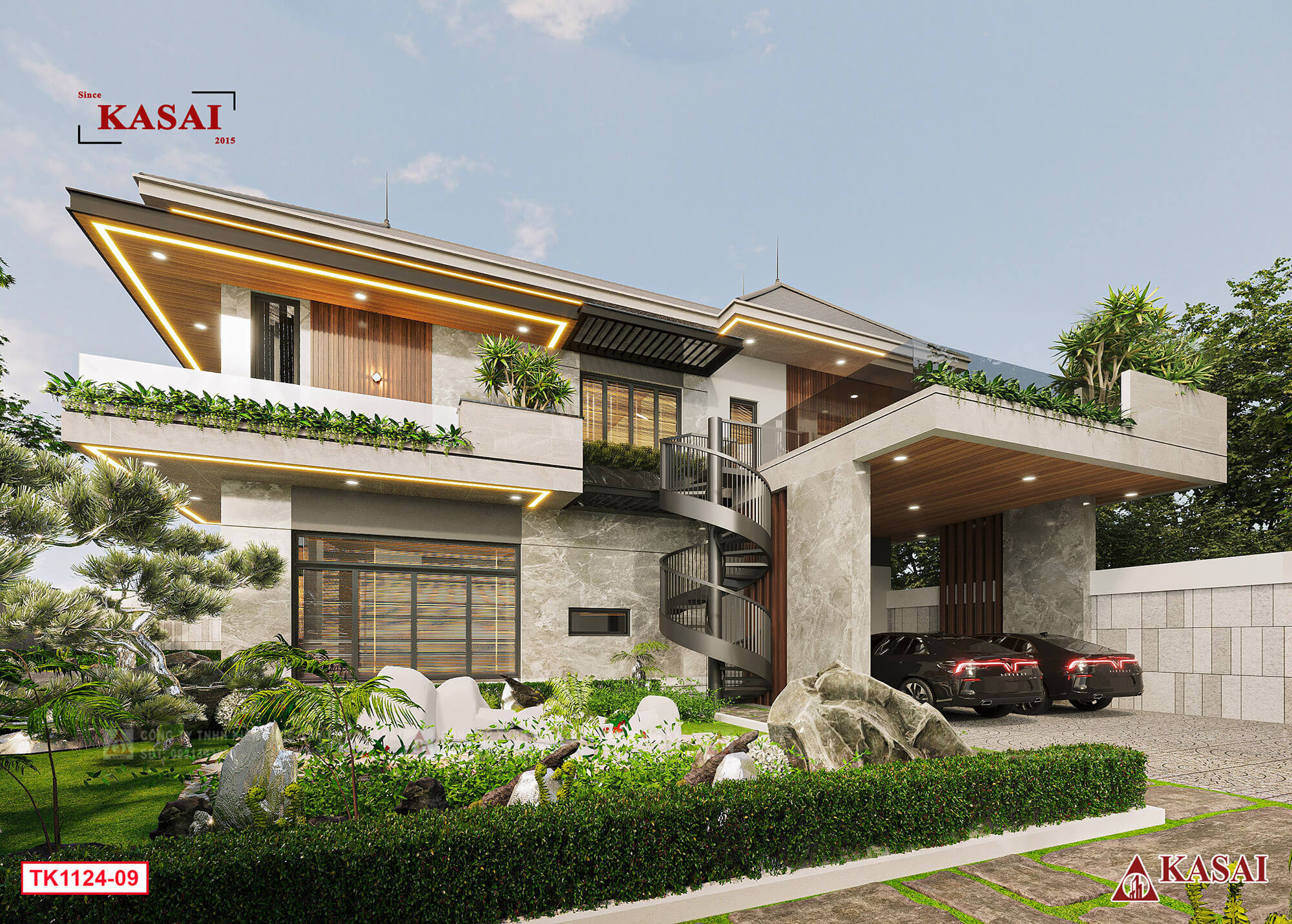 Thiết kế biệt thự nhà vườn trên đất 200m2
