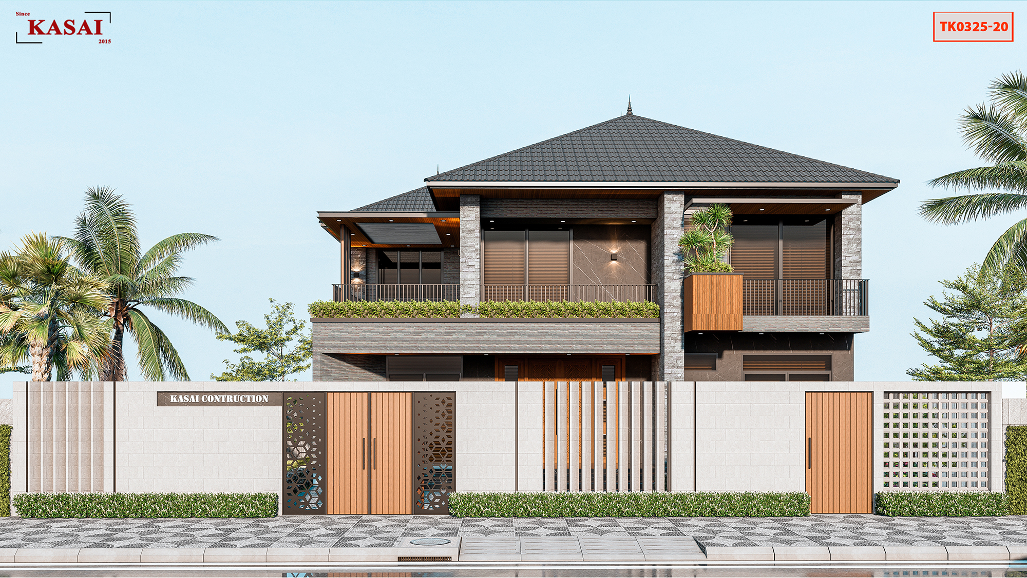 Thiết kế nhà 2 tầng 200m2